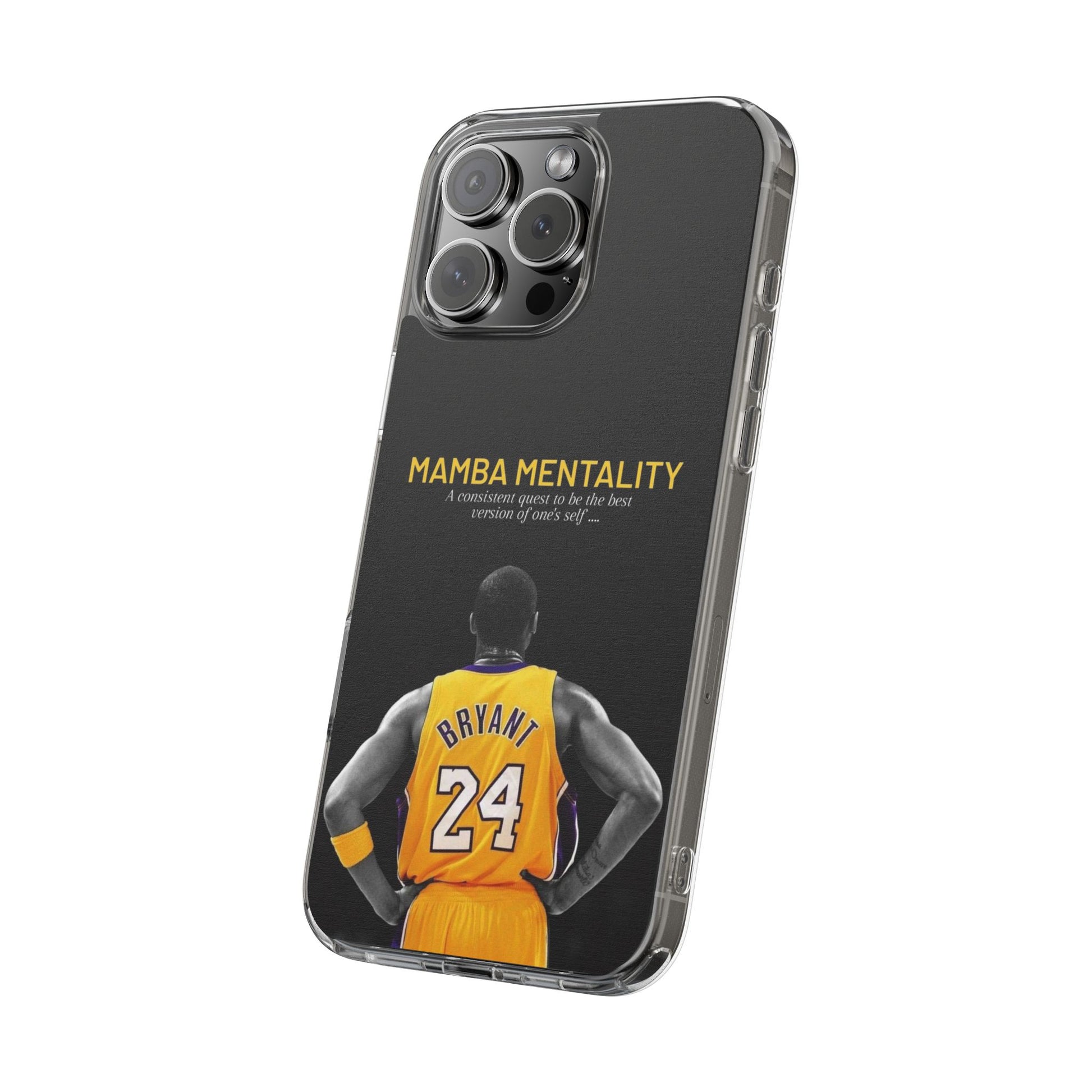 Kobe Mamba Mentality Basketball Inspired design Clear Phone Cases