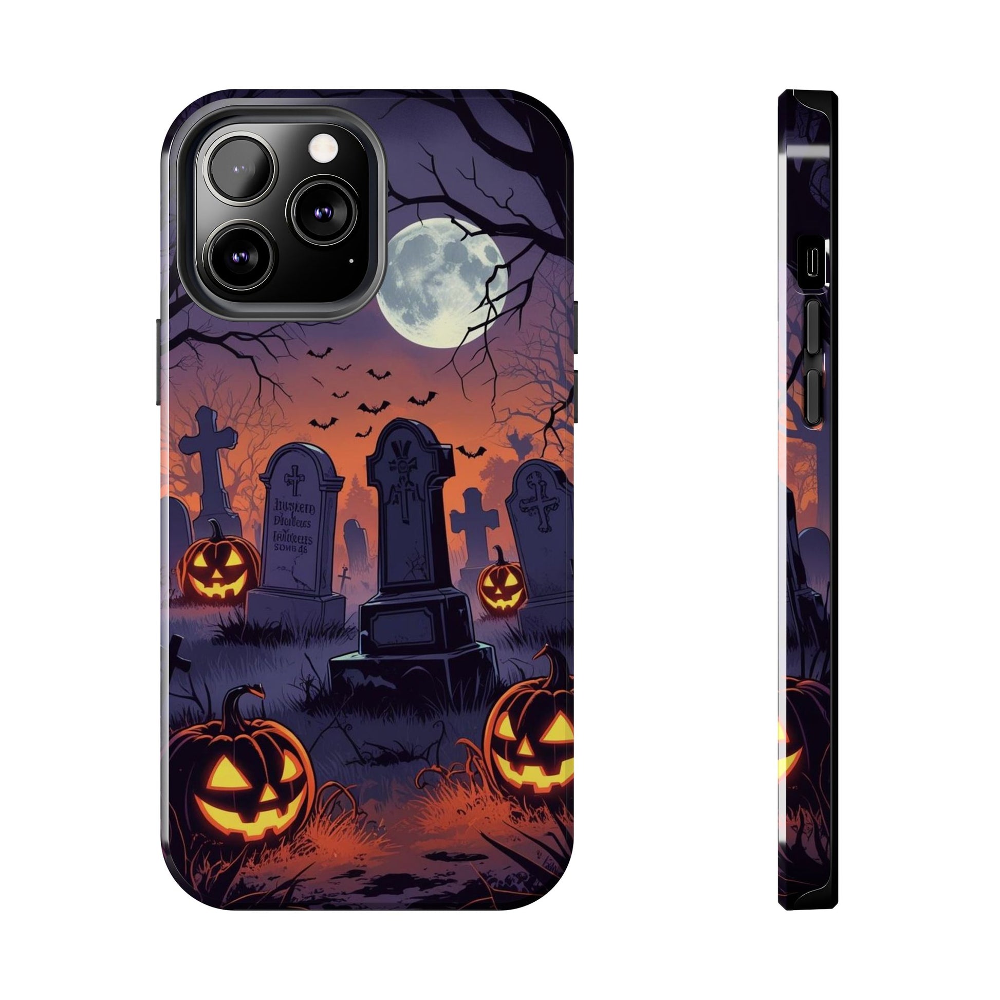 Graveyard Halloween Theme Phone Cases for iPhones & Samsung Phones