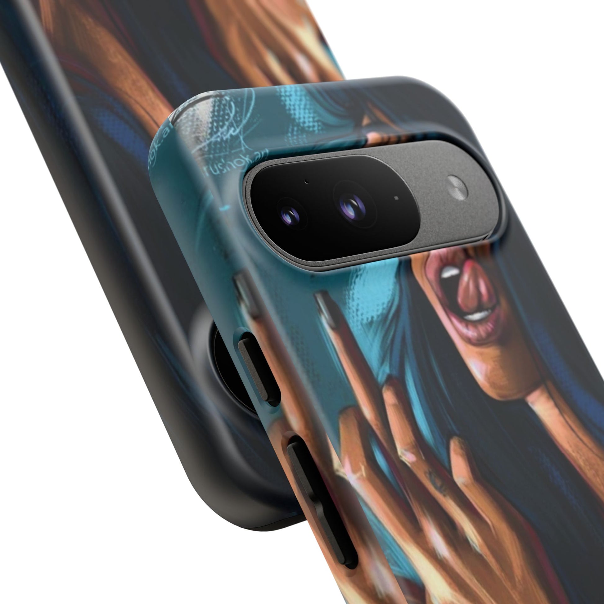 Tough Girl Theme Urban Design Cases for iPhones, Samsung, and Pixel