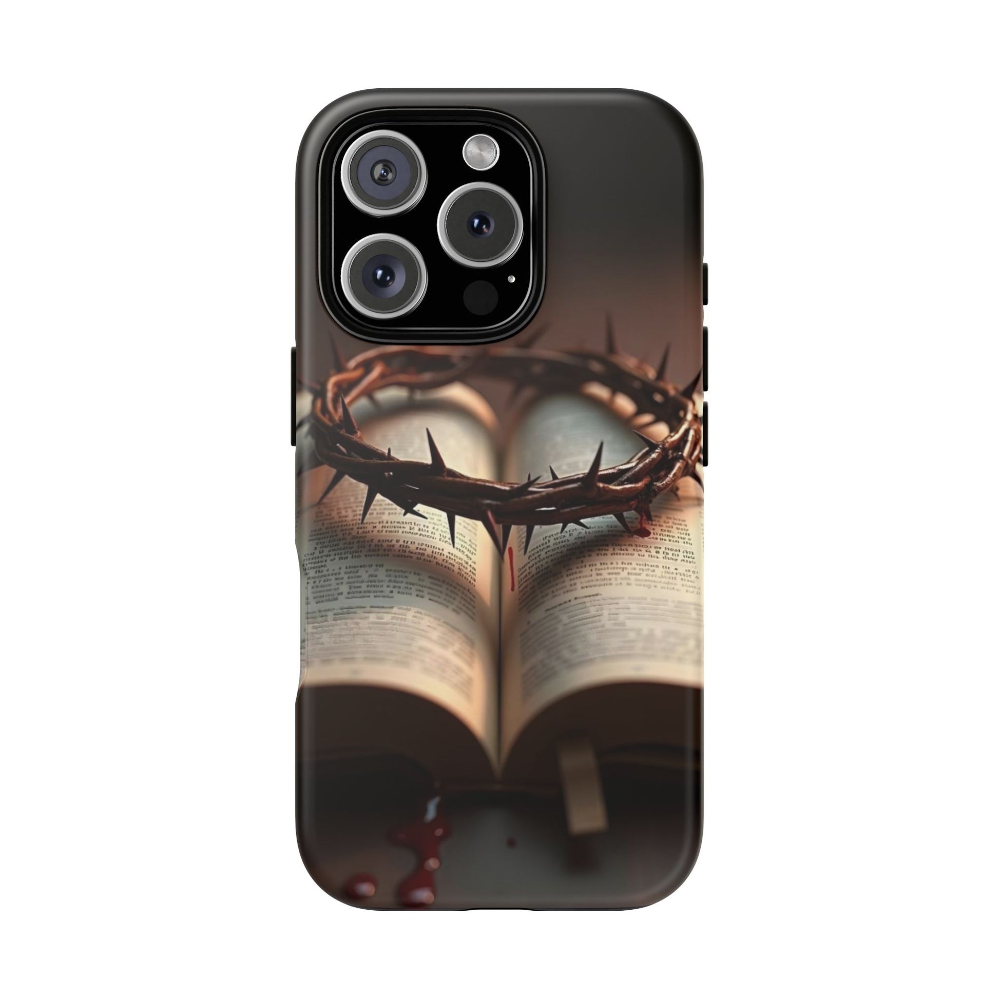 Crown of Thorns and Bible Christian Tough Cases for iPhones, Samsung, and Pixel