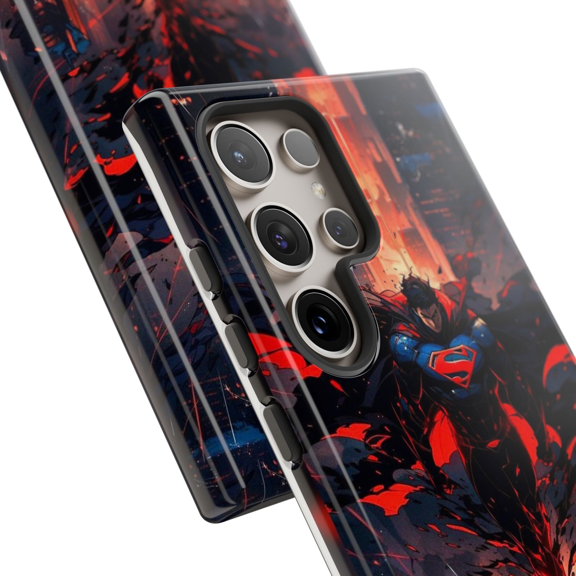Anime Superman Tough Cases for iPhones, Samsung, and Pixel