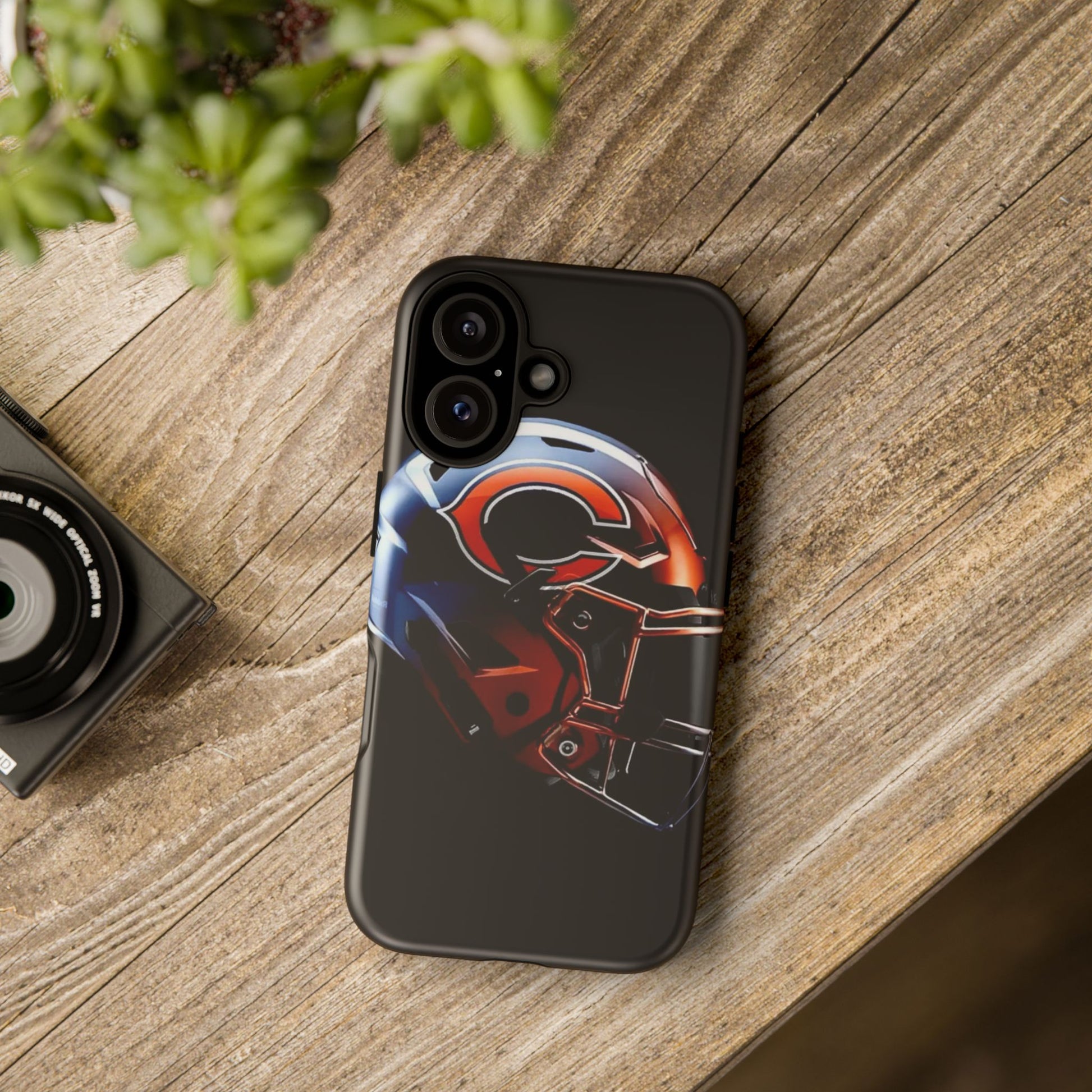 Football Helmet Chicago Bears Phone Case, Tough Cases for iPhones, Samsung, and Pixel