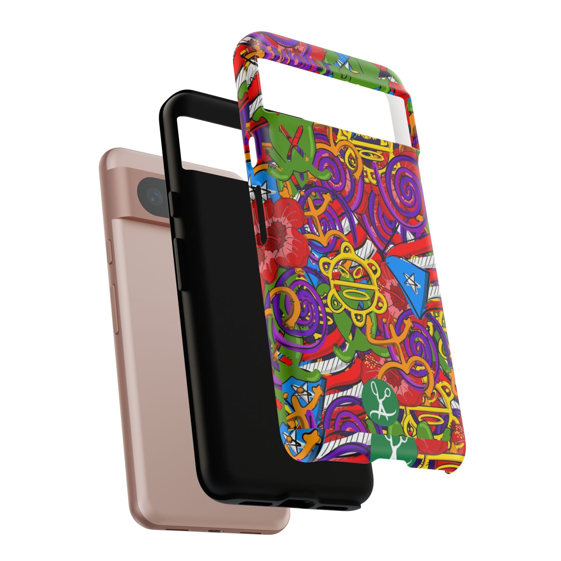 Puerto Rico Taino Tribal Art Tough Cases for iPhones, Samsung, and Pixel