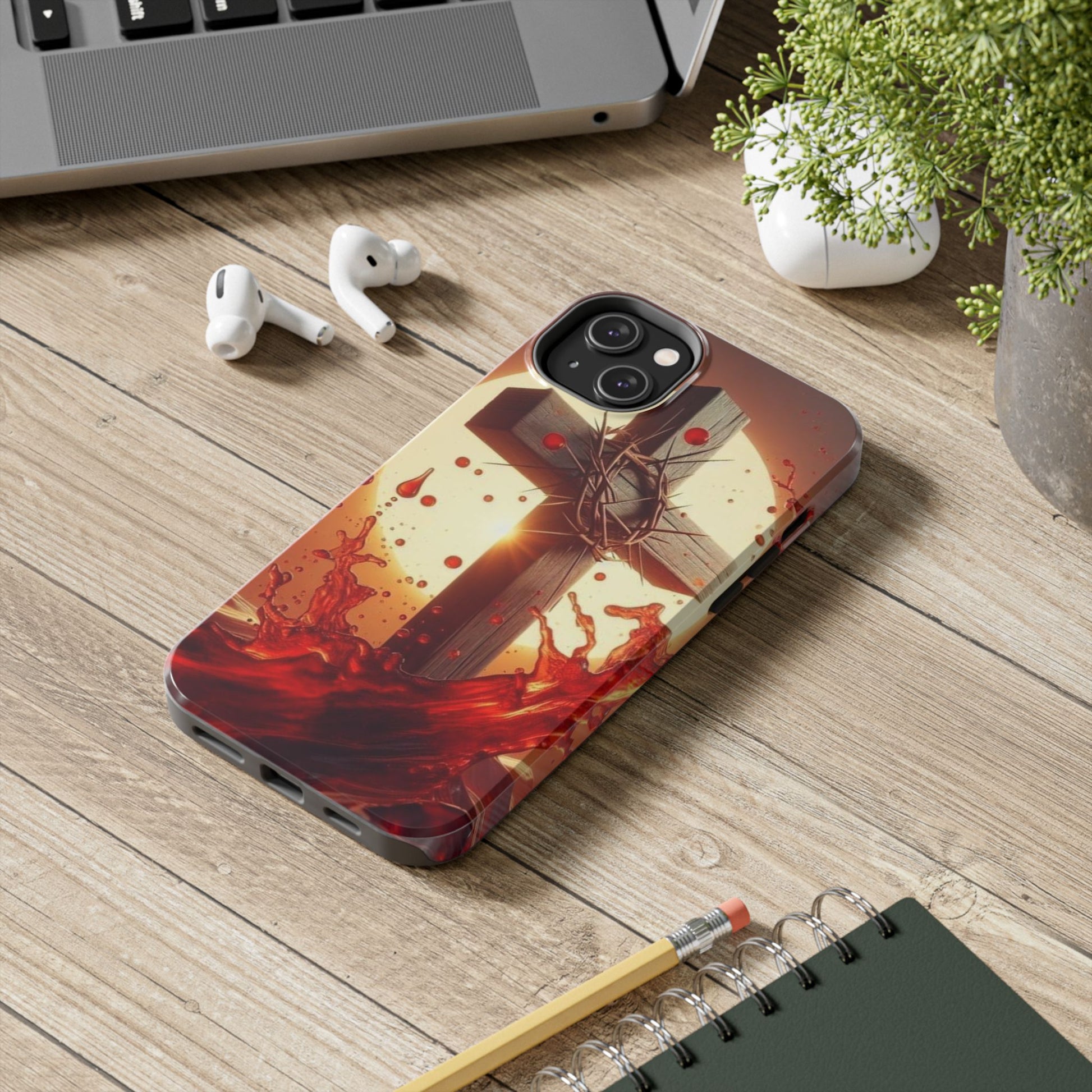 Blood of Christ Christian Theme Phone Cases for iPhones & Samsung Phones