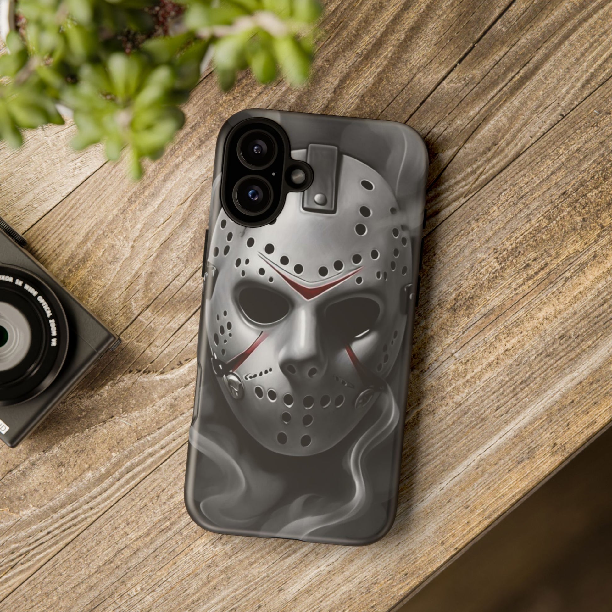 Friday the 13th Jason's Mask Tough Cases for iPhones, Samsung, and Pixel