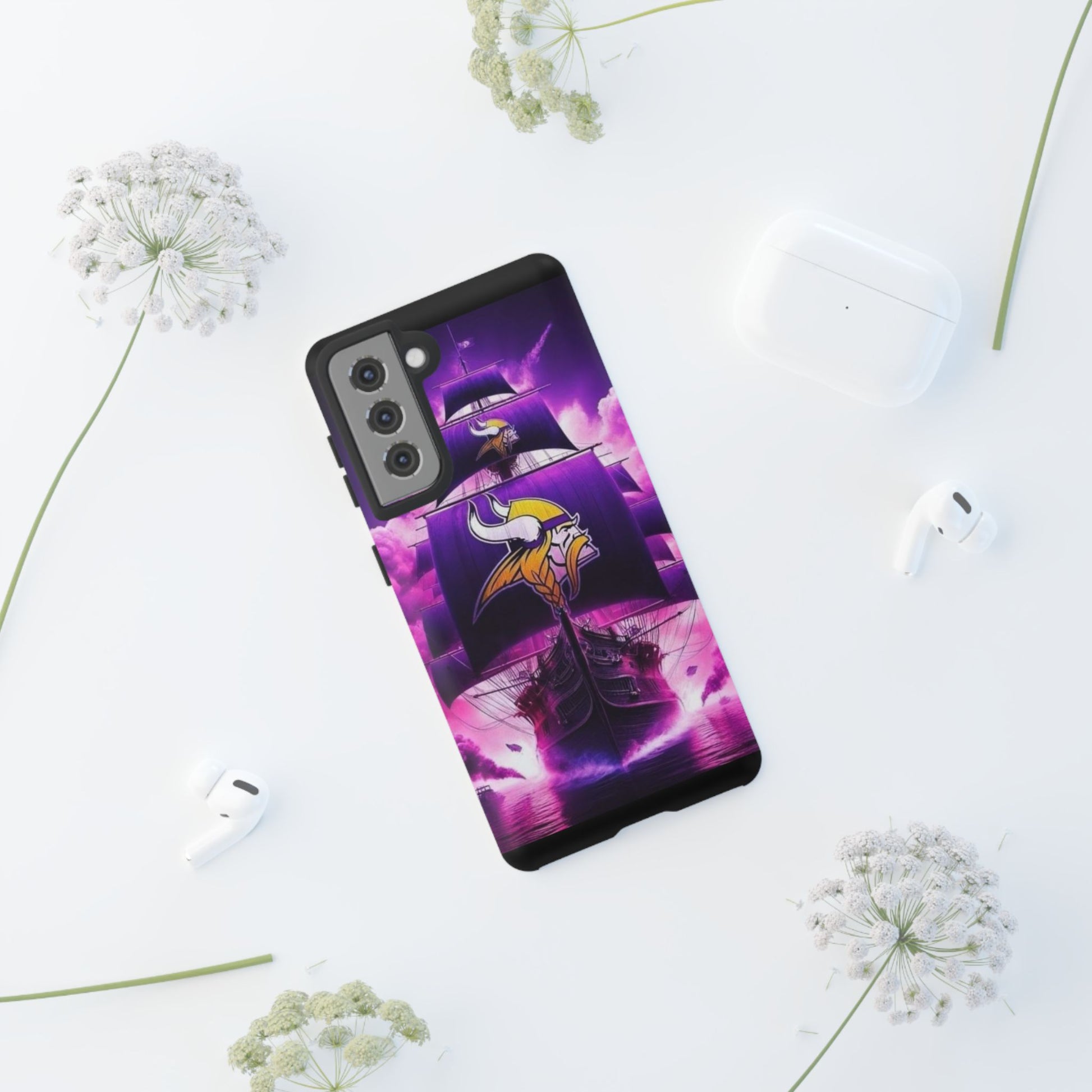 Minnesota Vikings Ship Football Phone Case, Tough Cases for iPhones, Samsung, and Pixel