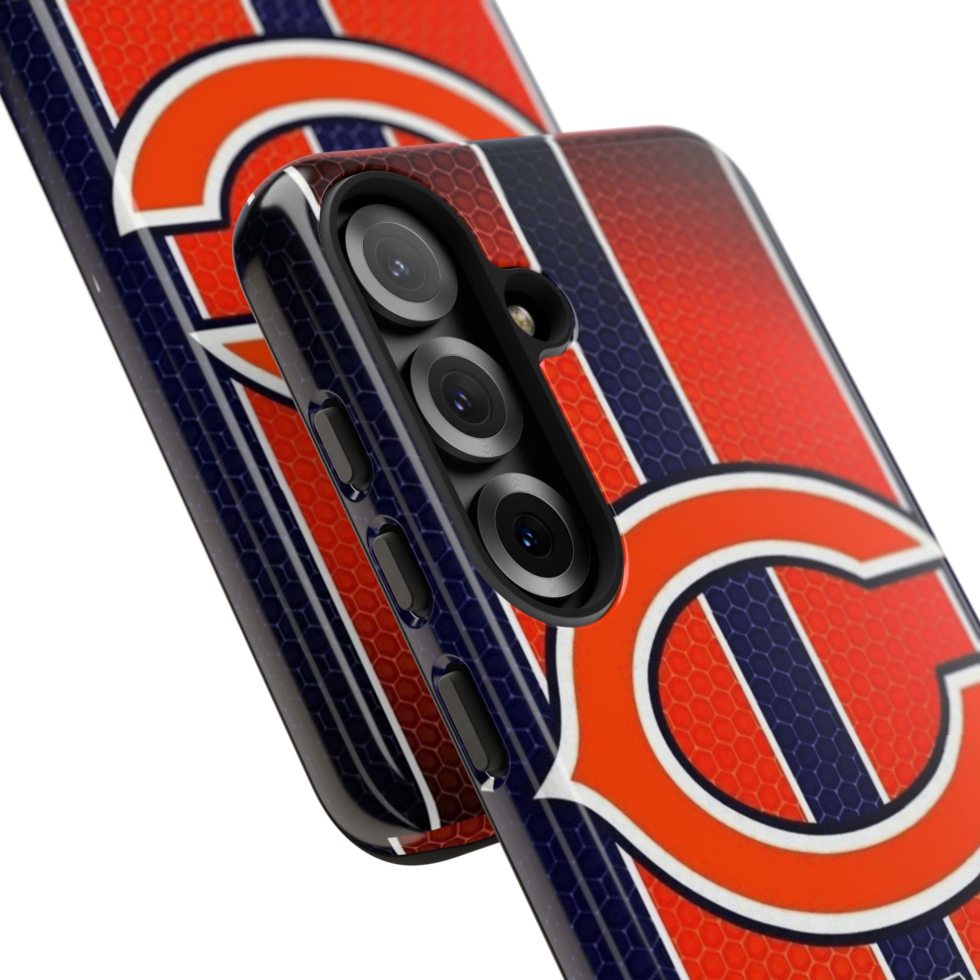 Chicago Bears Stripes Football Phone Case, Tough Cases for iPhones, Samsung, and Pixel