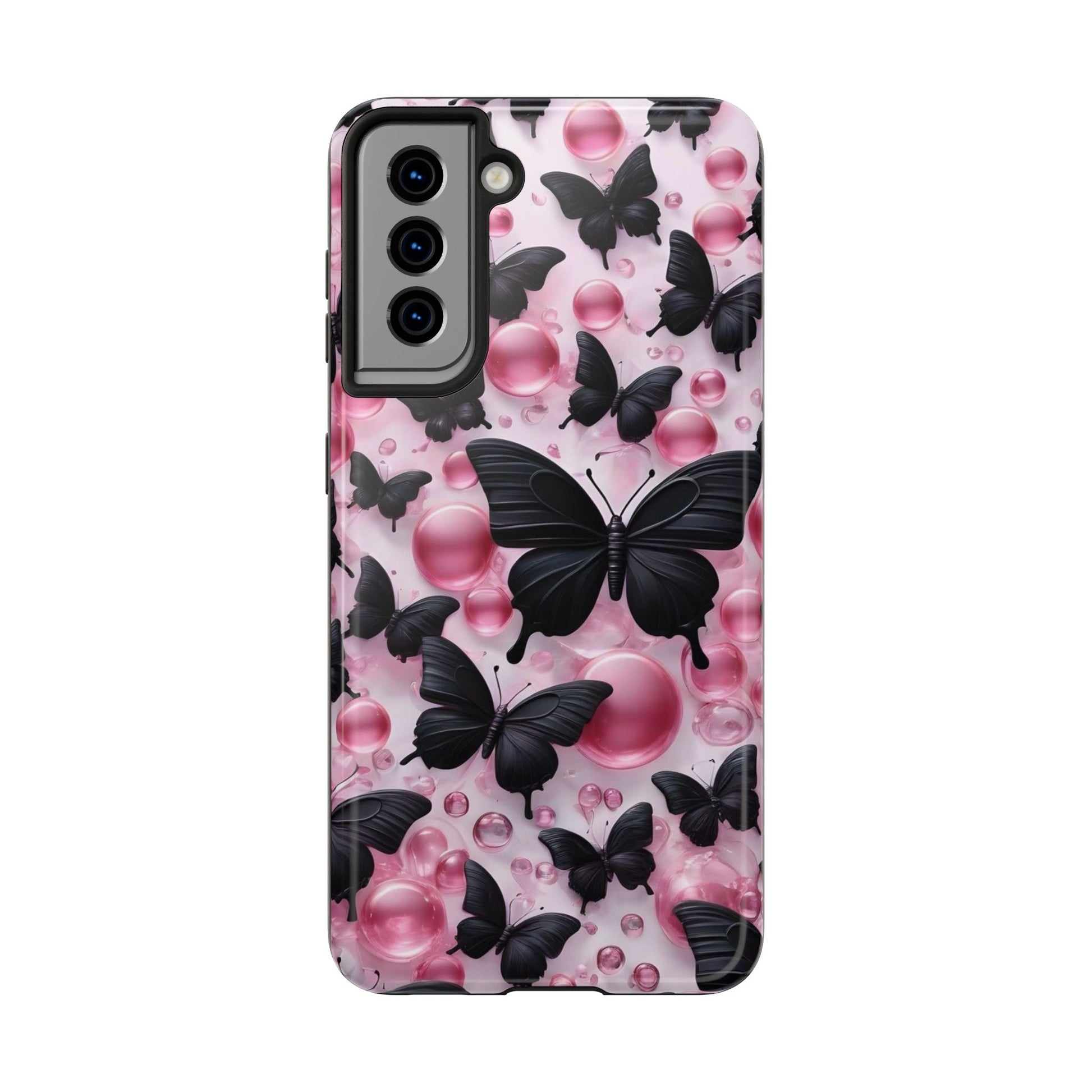 Pearls and Butterflies Theme Phone Cases for iPhones & Samsung Phones