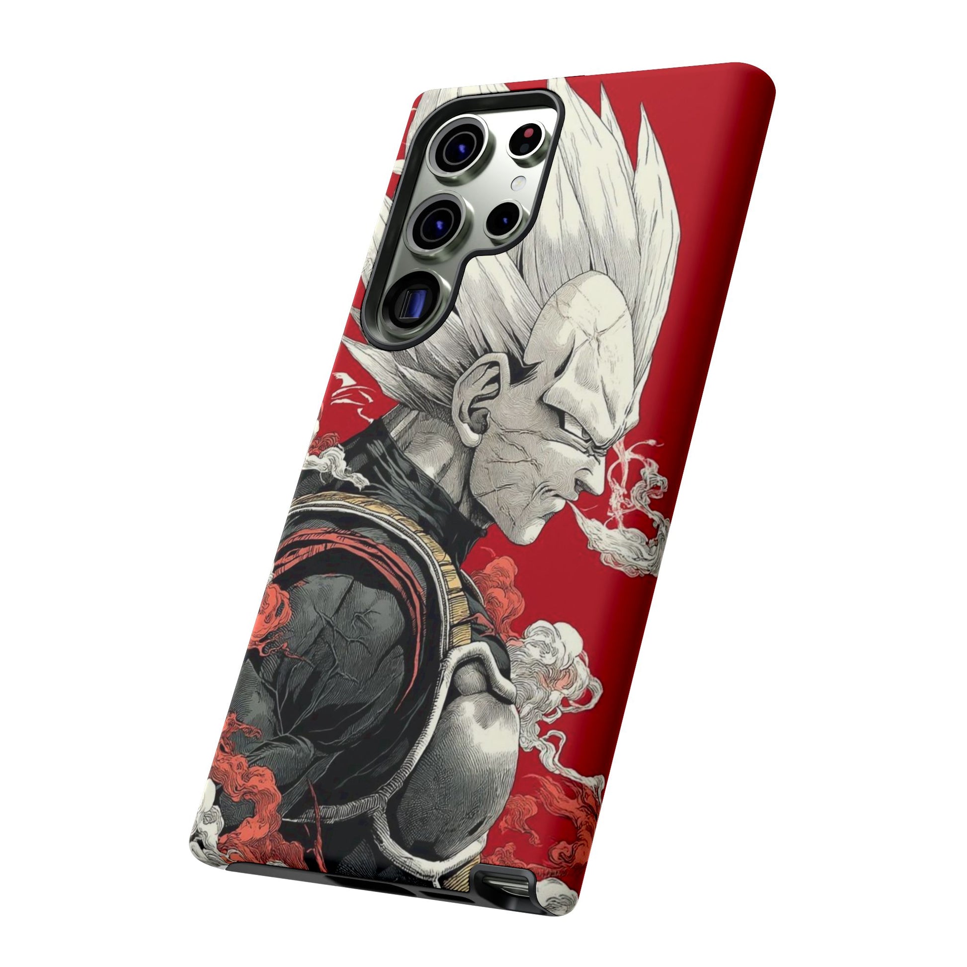 Dragon Ball Z Vegeta Anime Tough Cases for iPhones, Samsung, and Pixel