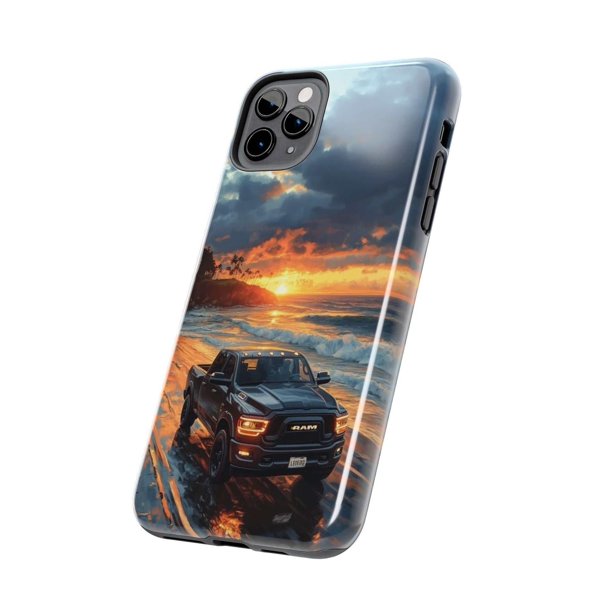 Dodge Ram Beach Phone Cases for Iphones & Samsung Phones Durable