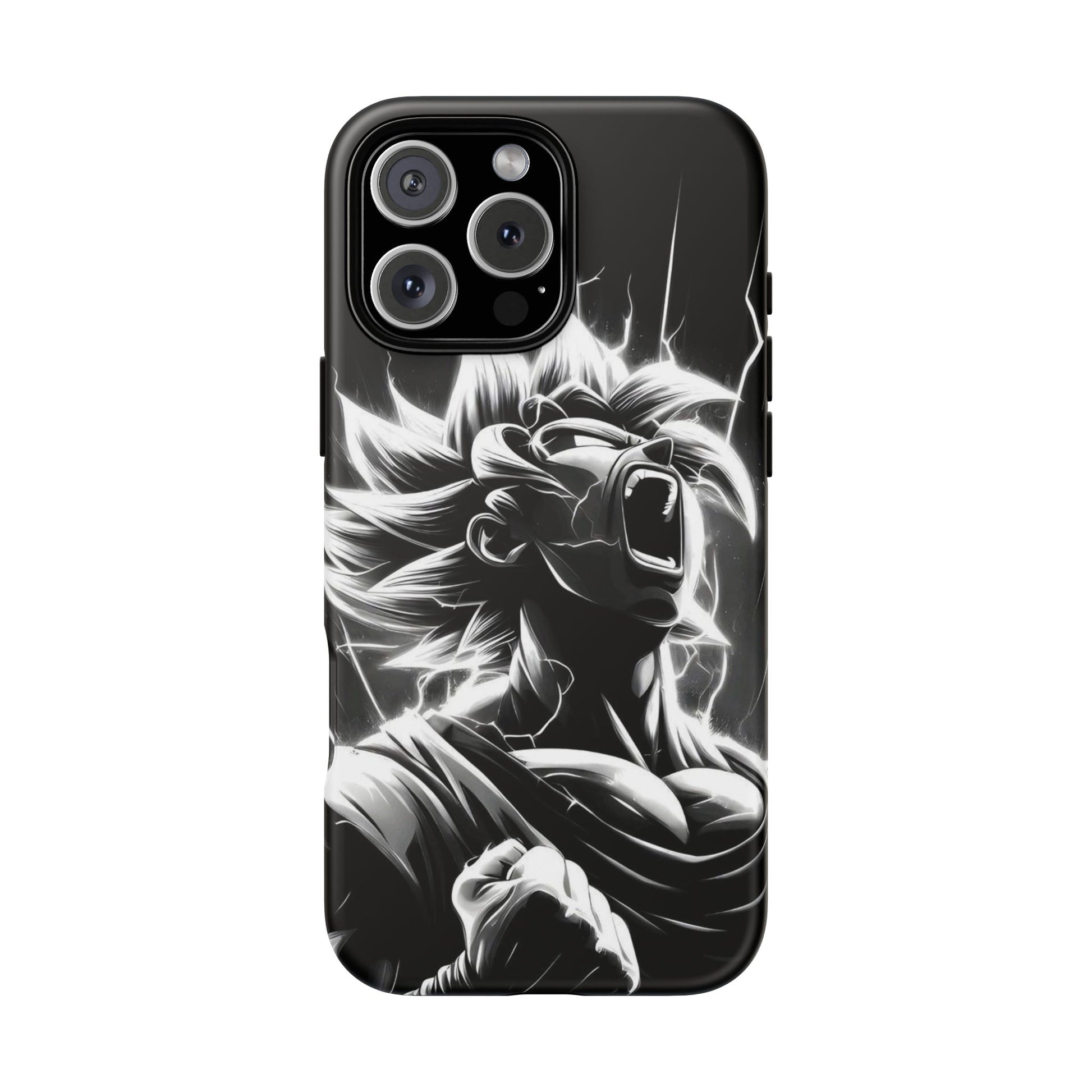 Anime Saiyan Rage Dragon ball Z Tough Cases for iPhones, Samsung, and Pixel