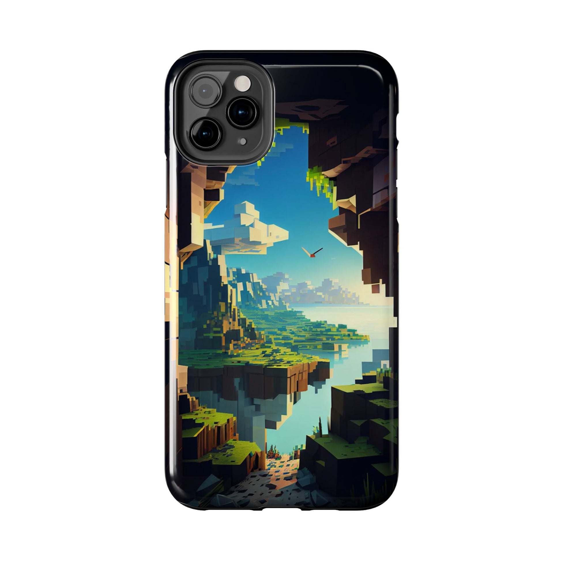 World of Minecraft Tough Phone Cases for Iphones & Samsung Phones Durable