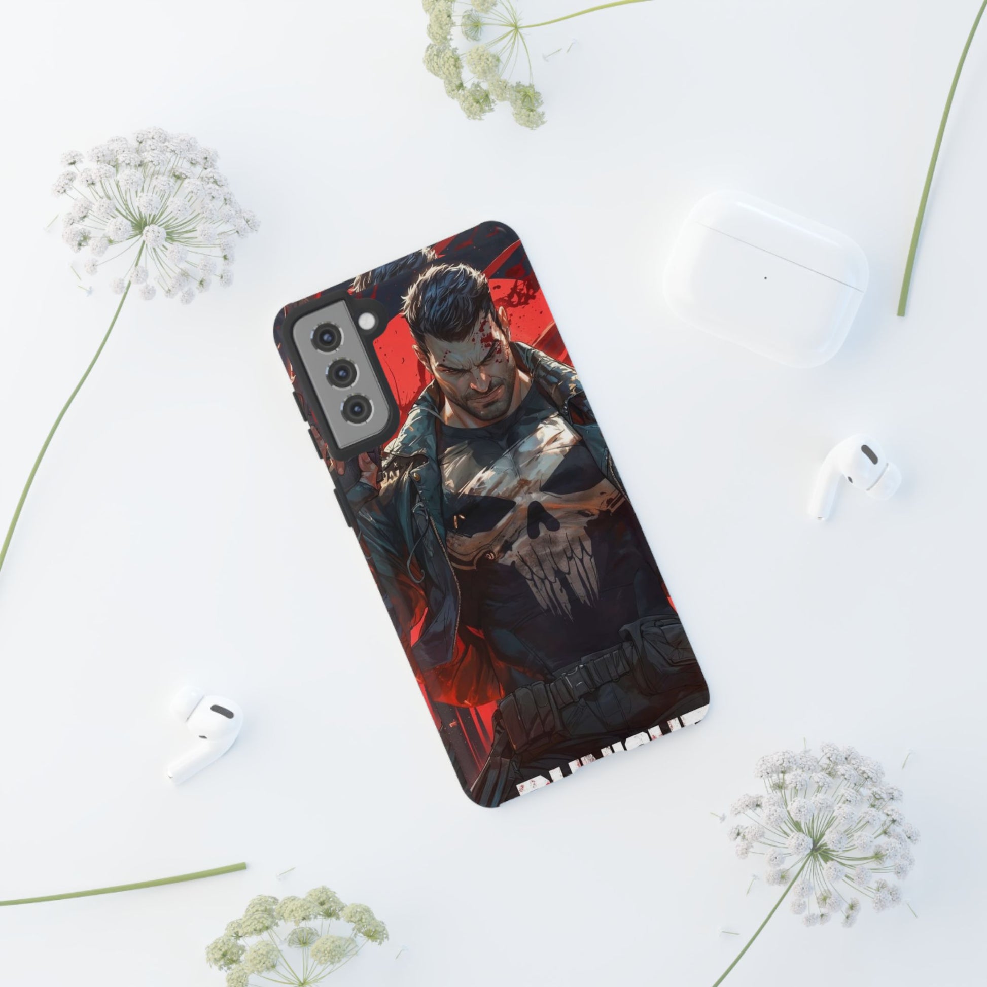 Punisher Tough Cases for iPhones, Samsung, and Pixel