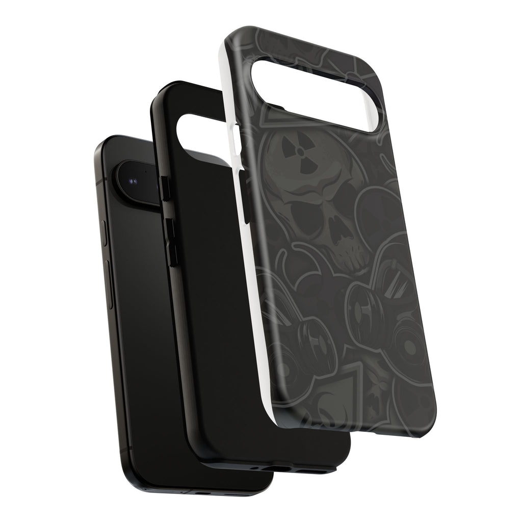 Tough Cases Phone Case, Edgy Skull Design Phone Cover, Gothic Cell Phone Shell