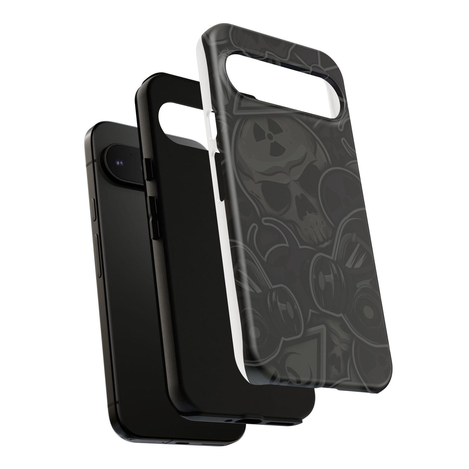 Tough Cases Phone Case, Edgy Skull Design Phone Cover, Gothic Cell Phone Shell