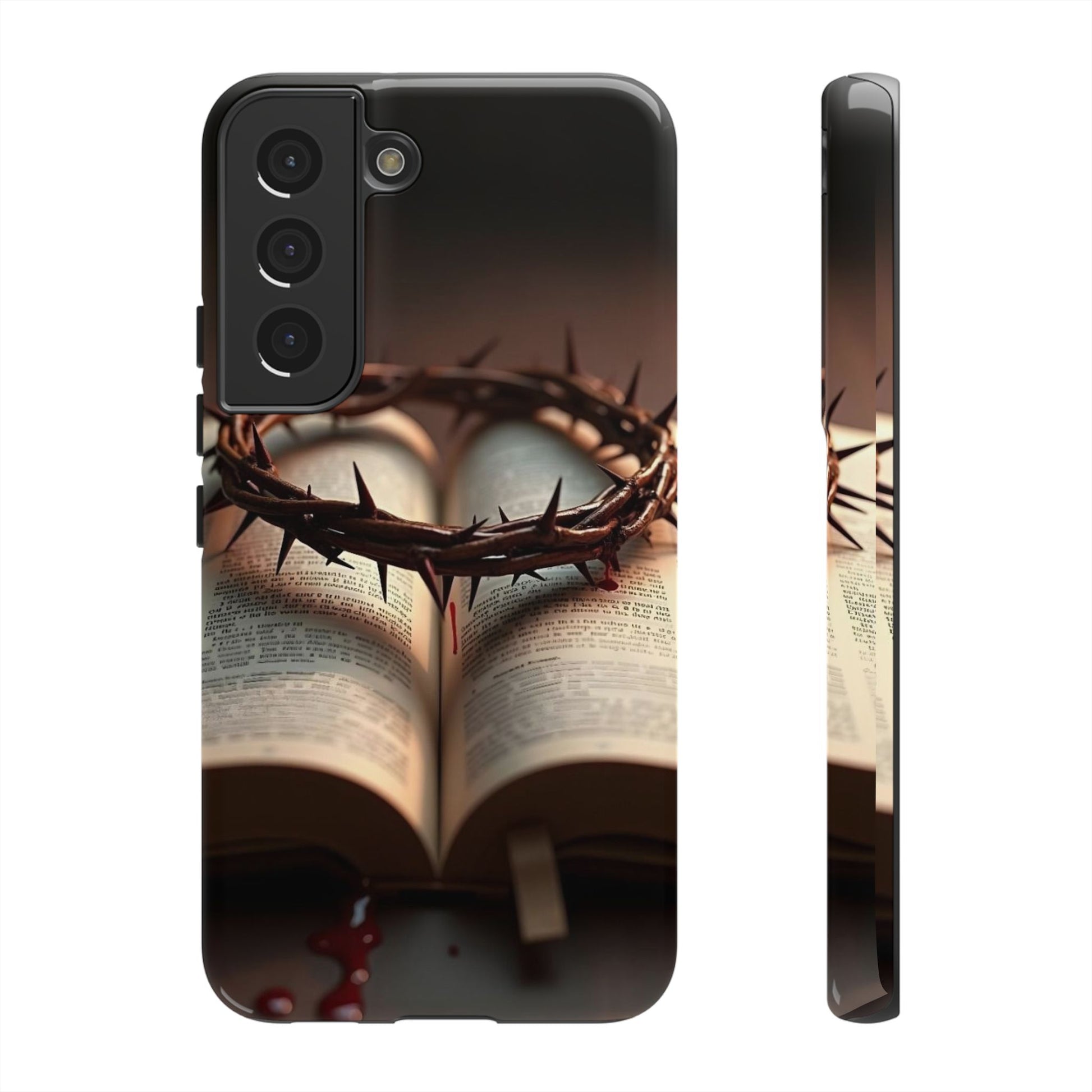 Crown of Thorns and Bible Christian Tough Cases for iPhones, Samsung, and Pixel