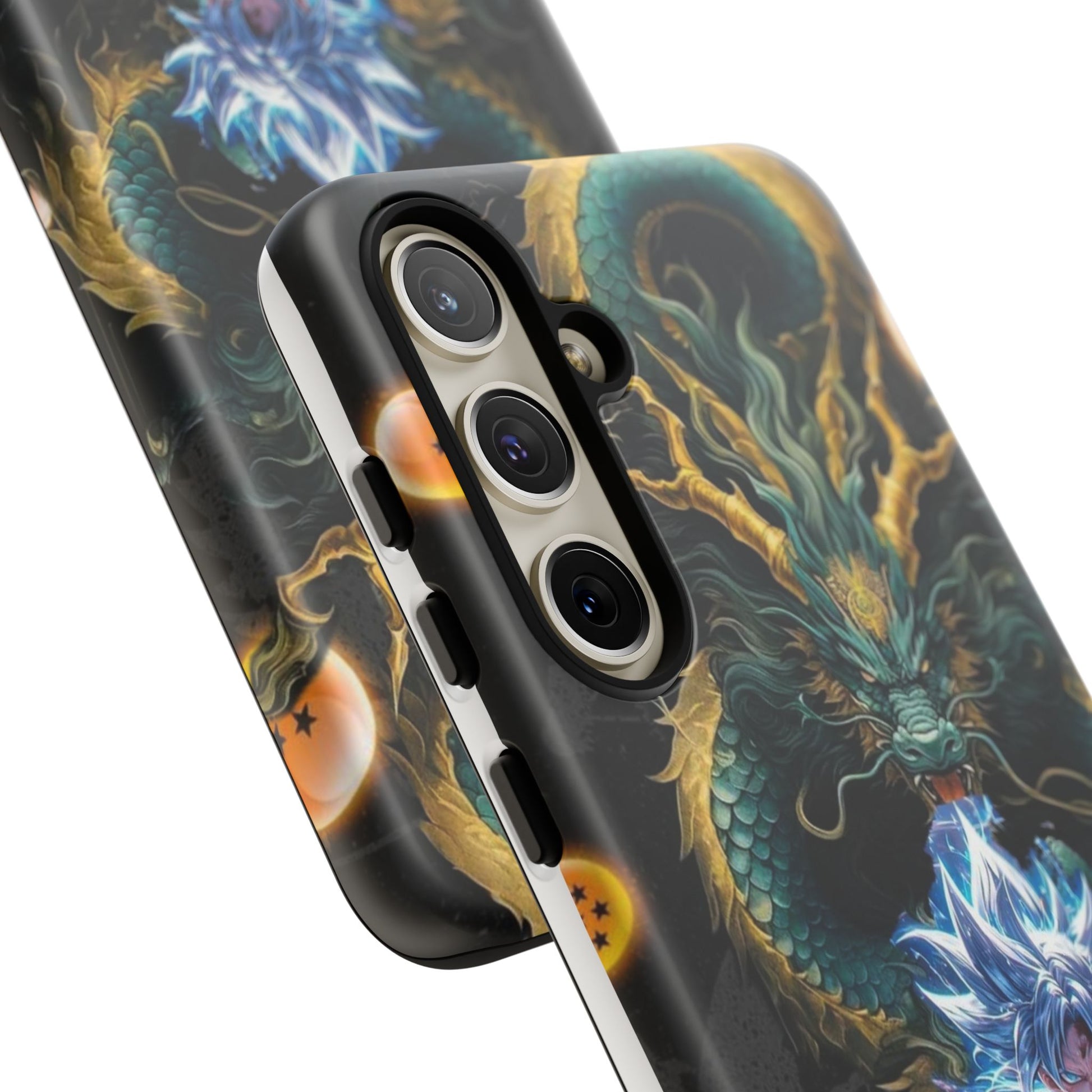 Anime Goku x Shenron Dragonball Z Tough Cases for iPhones, Samsung, and Pixel