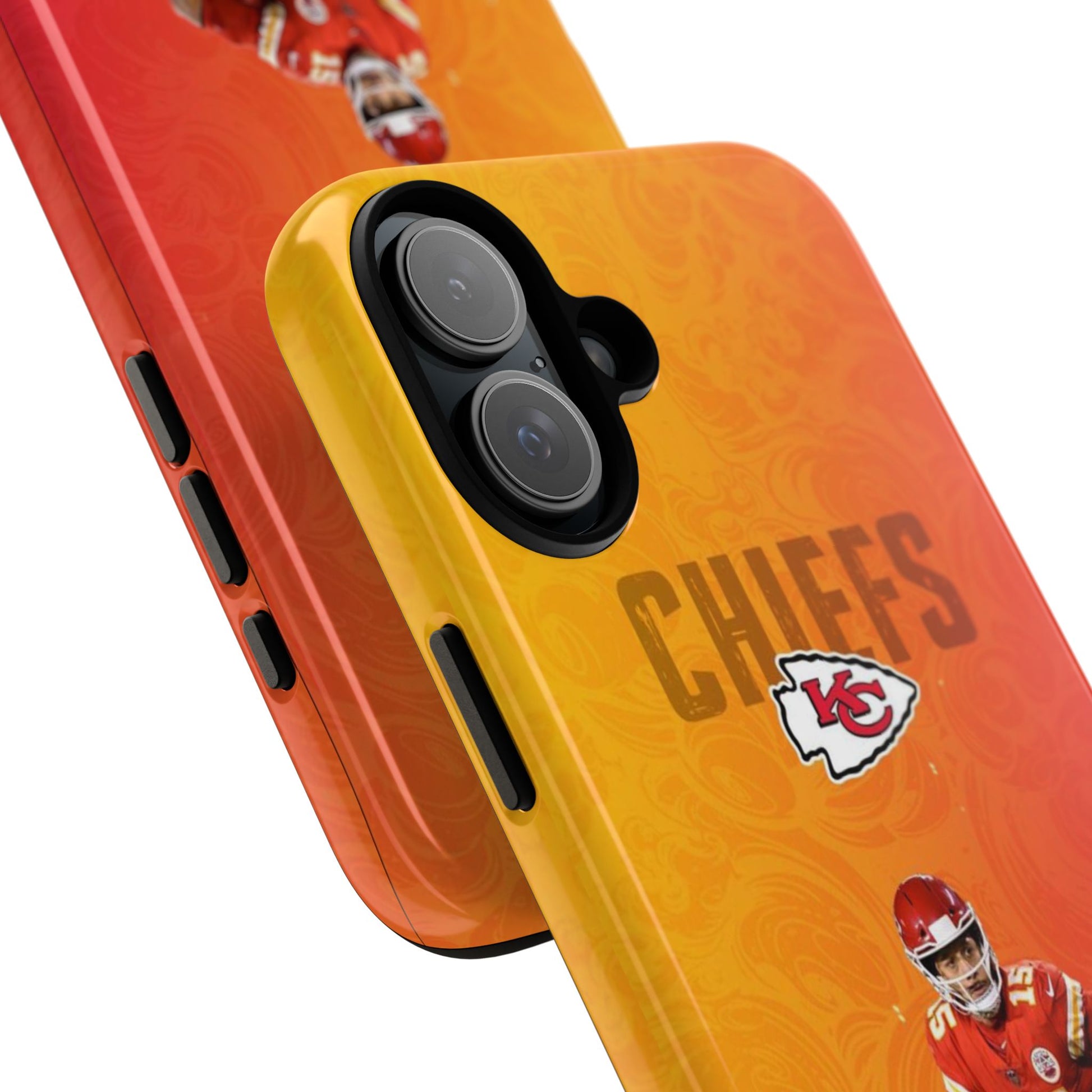 Kansas City Chiefs Patrick Mahomes Football Tough Cases for iPhones, Samsung, and Pixel