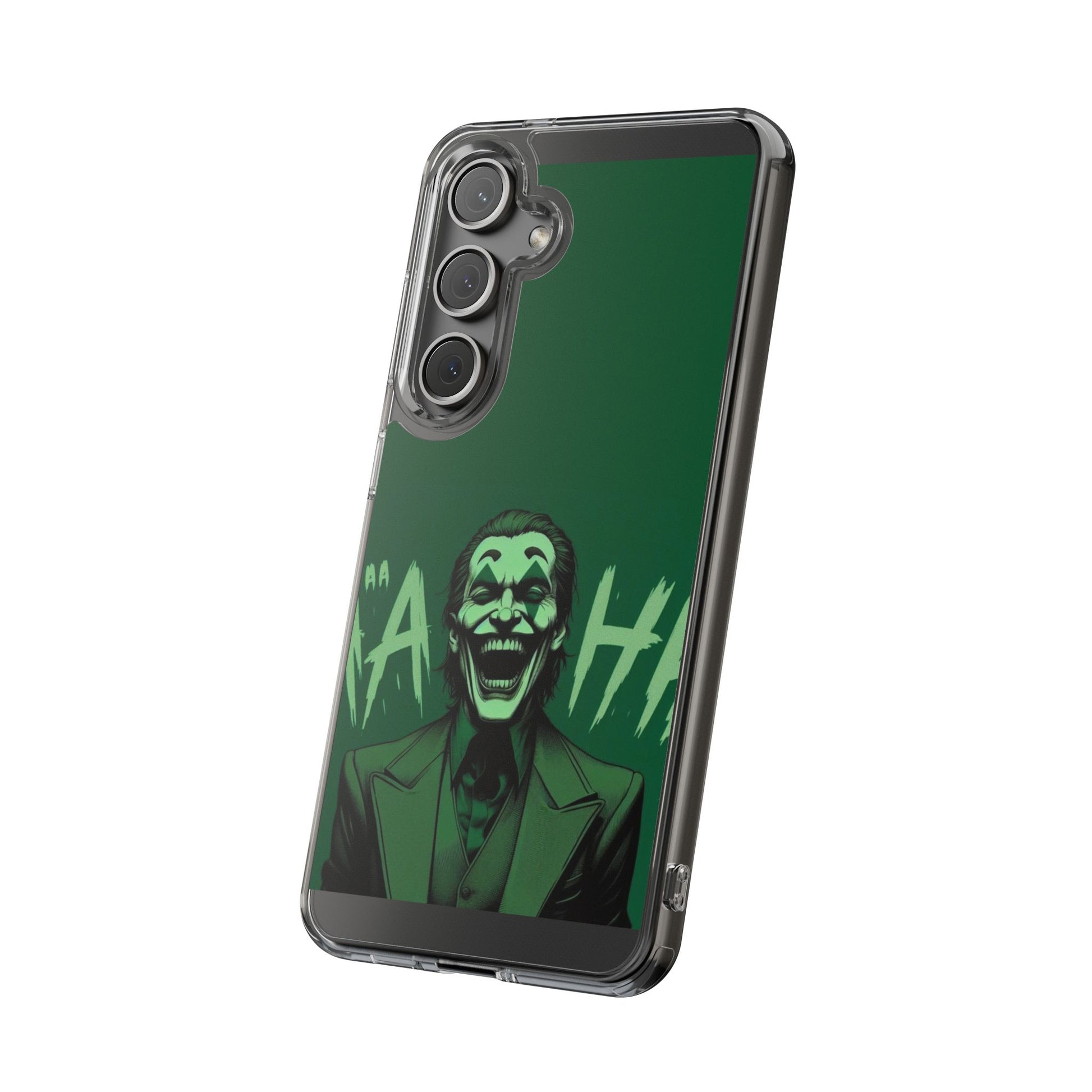 Phone Case, Comic book Inspired Design Joker Hahaha, Clear Phone Cover, Funny