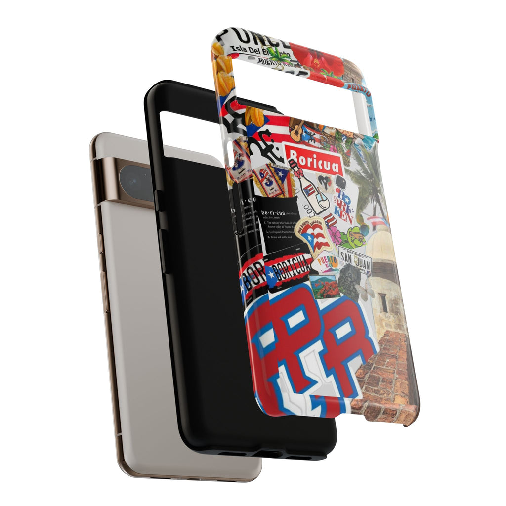 Puerto Rico Boricua Art Tough Cases for iPhones, Samsung, and Pixel