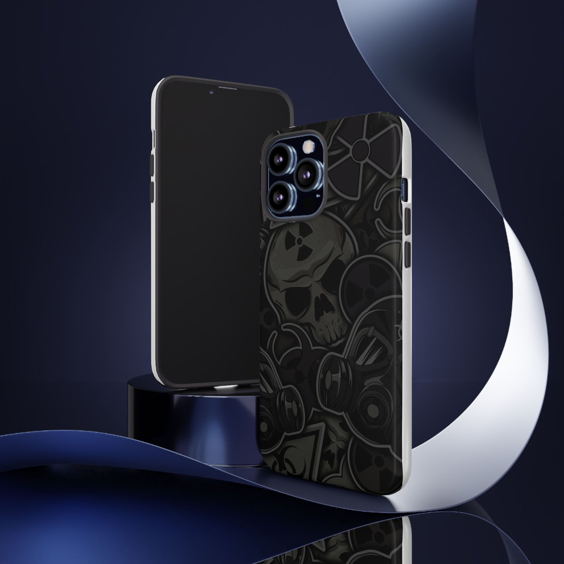 Tough Cases Phone Case, Edgy Skull Design Phone Cover, Gothic Cell Phone Shell