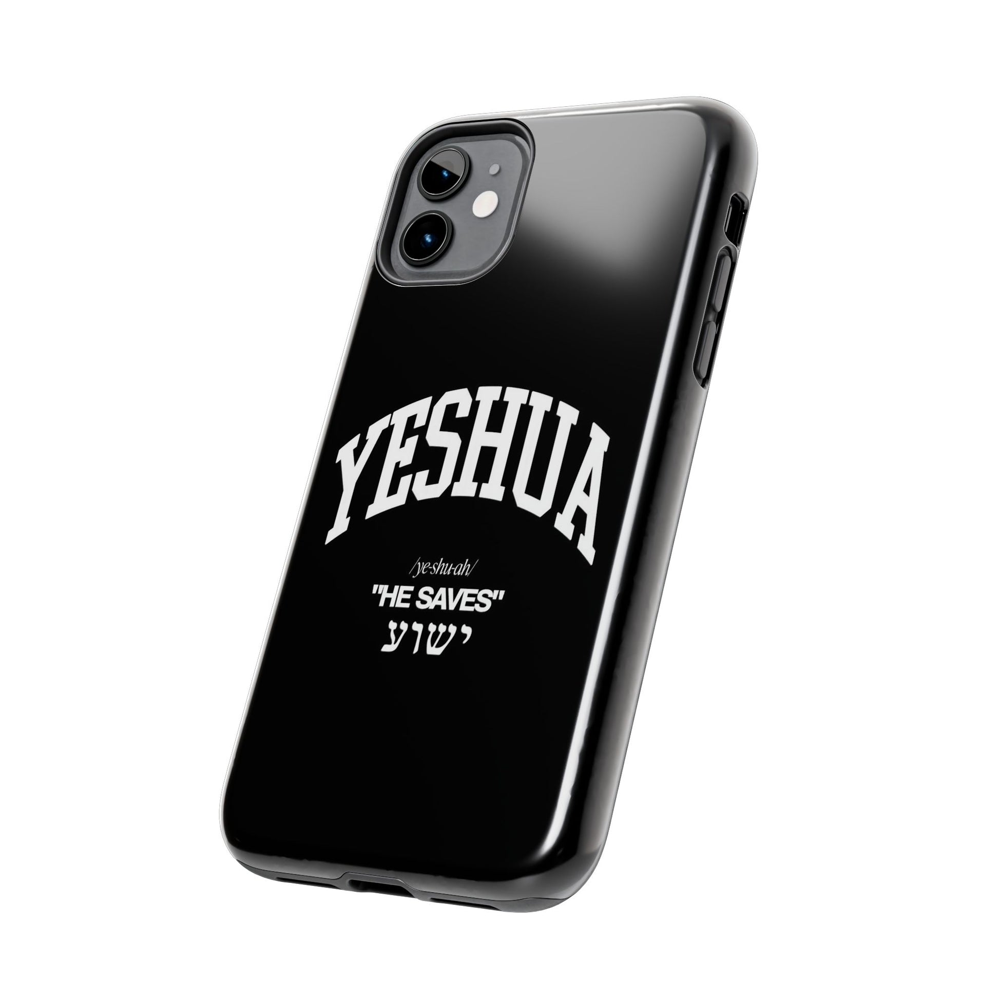 Yeshua He Saves Christian Theme Phone Cases for iPhones & Samsung Phones