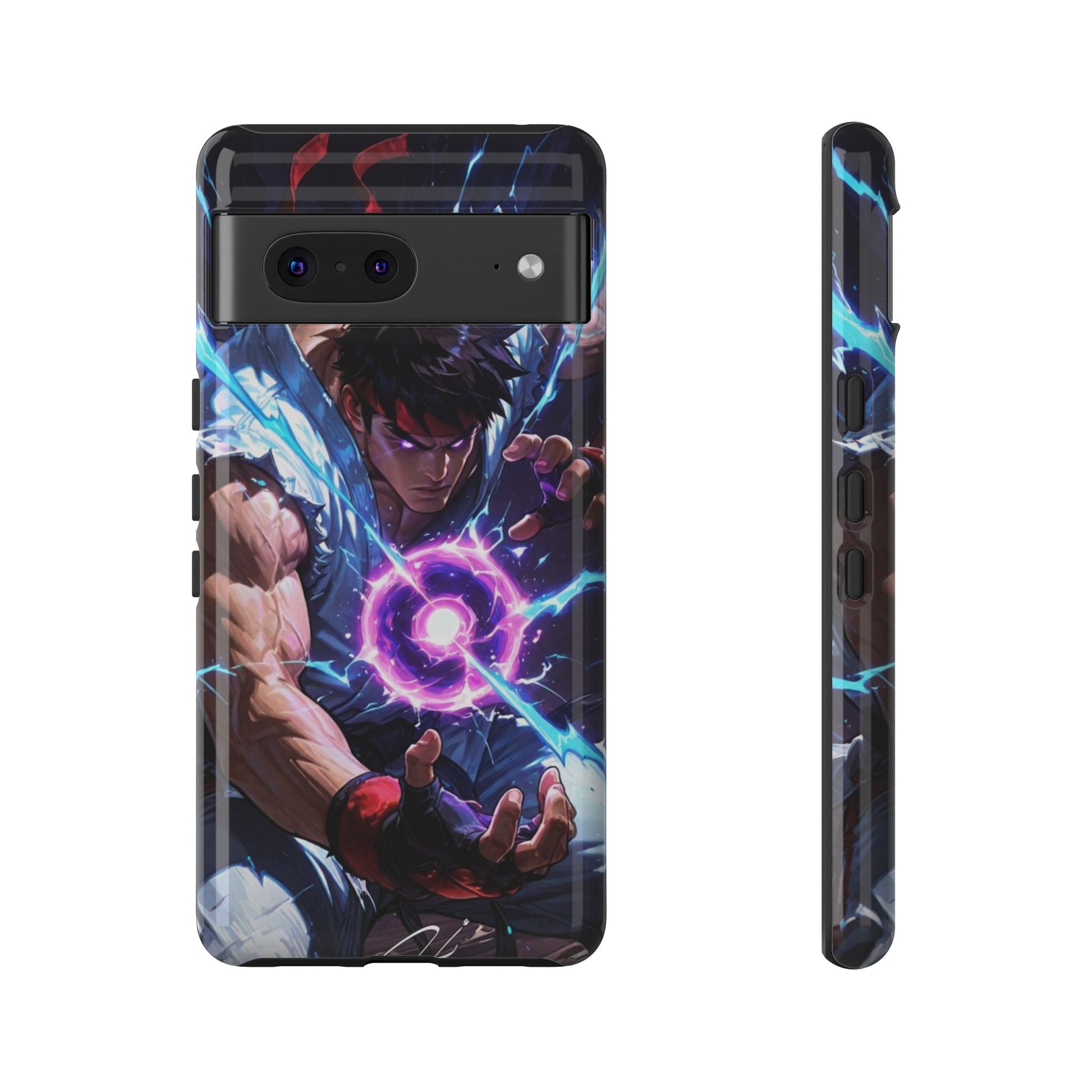Street Fighter Ryu Gamer Art Tough Cases for iPhones, Samsung, and Pixel