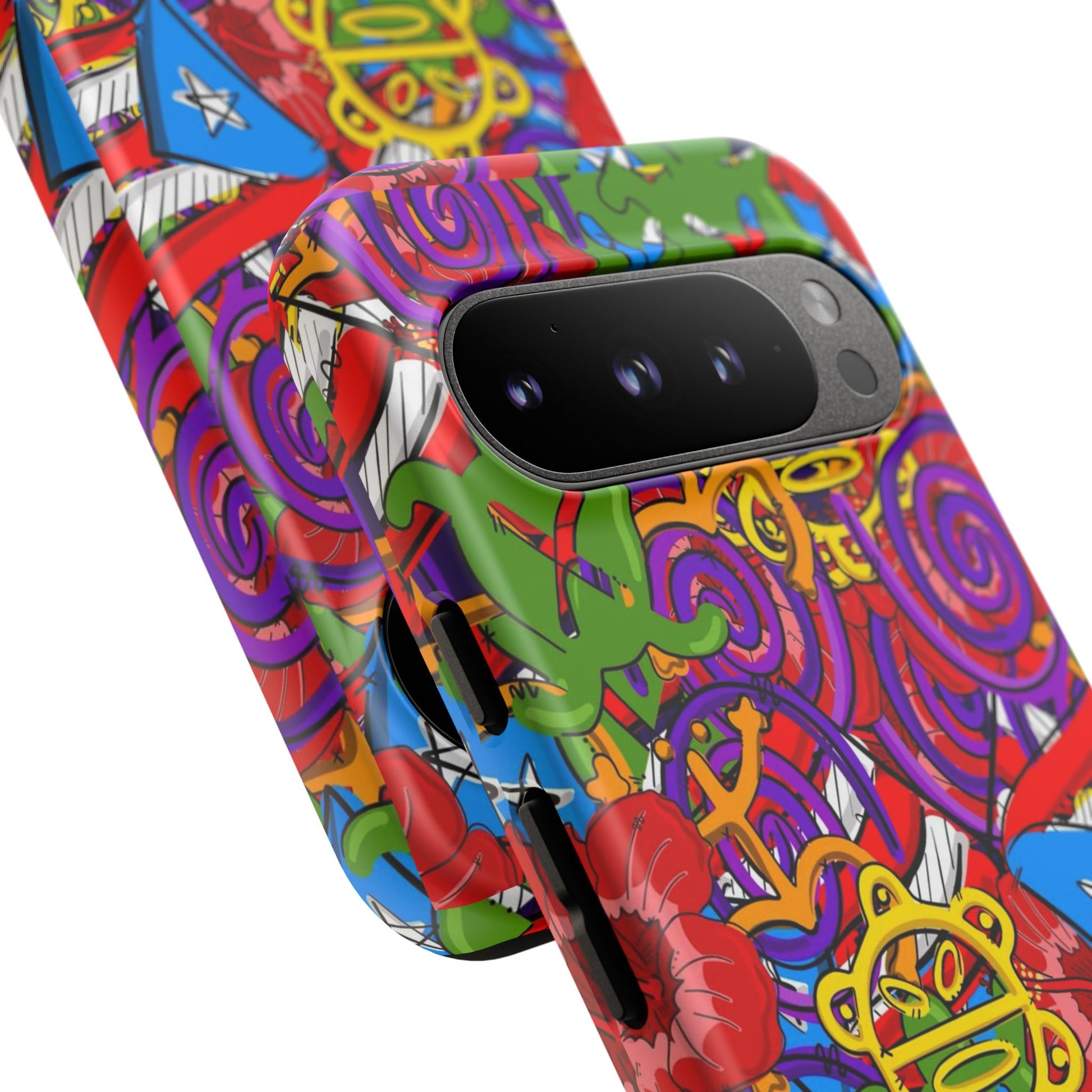 Puerto Rico Taino Tribal Art Tough Cases for iPhones, Samsung, and Pixel