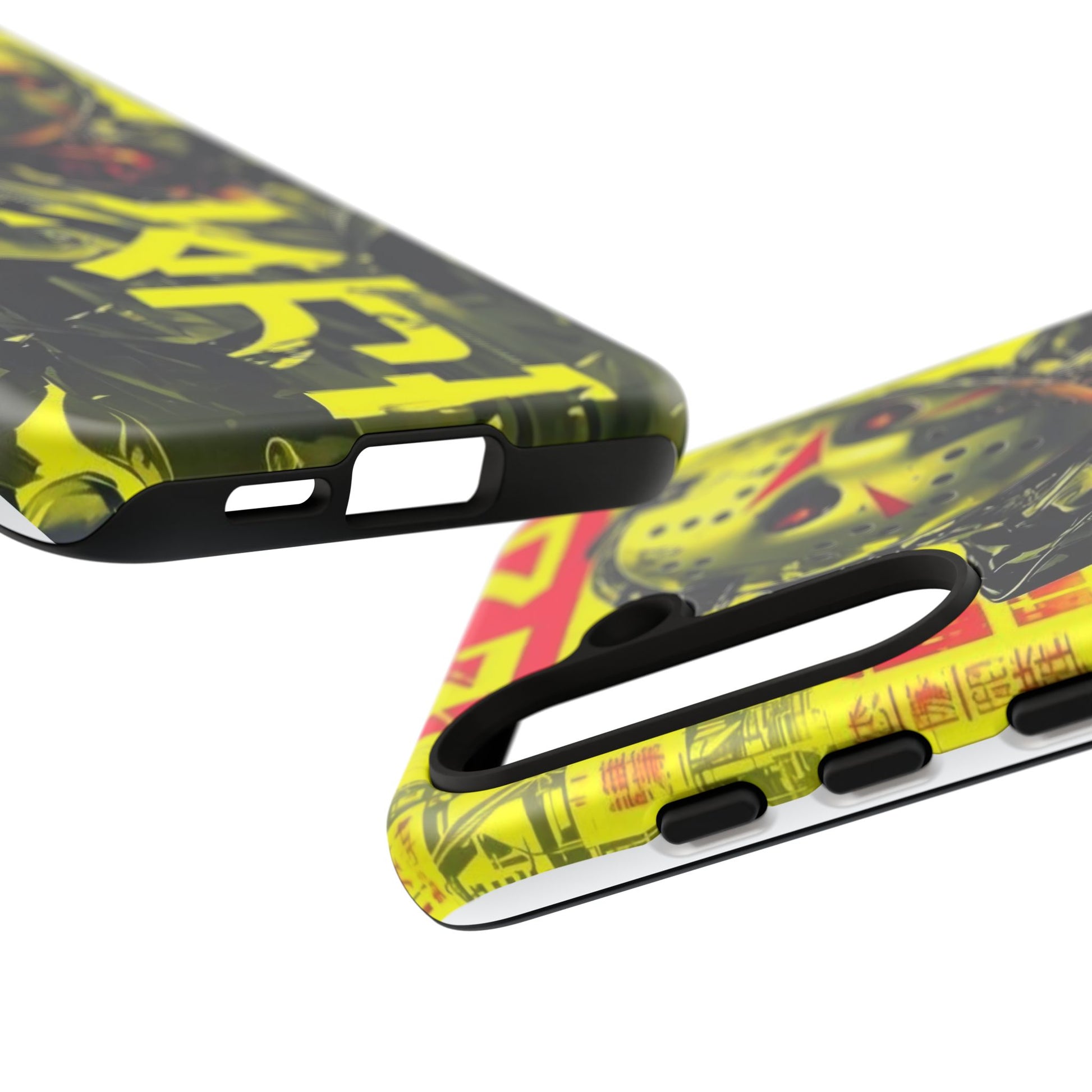 Cyberpunk X Jason Voorhees Tough Cases for iPhones, Samsung, and Pixel