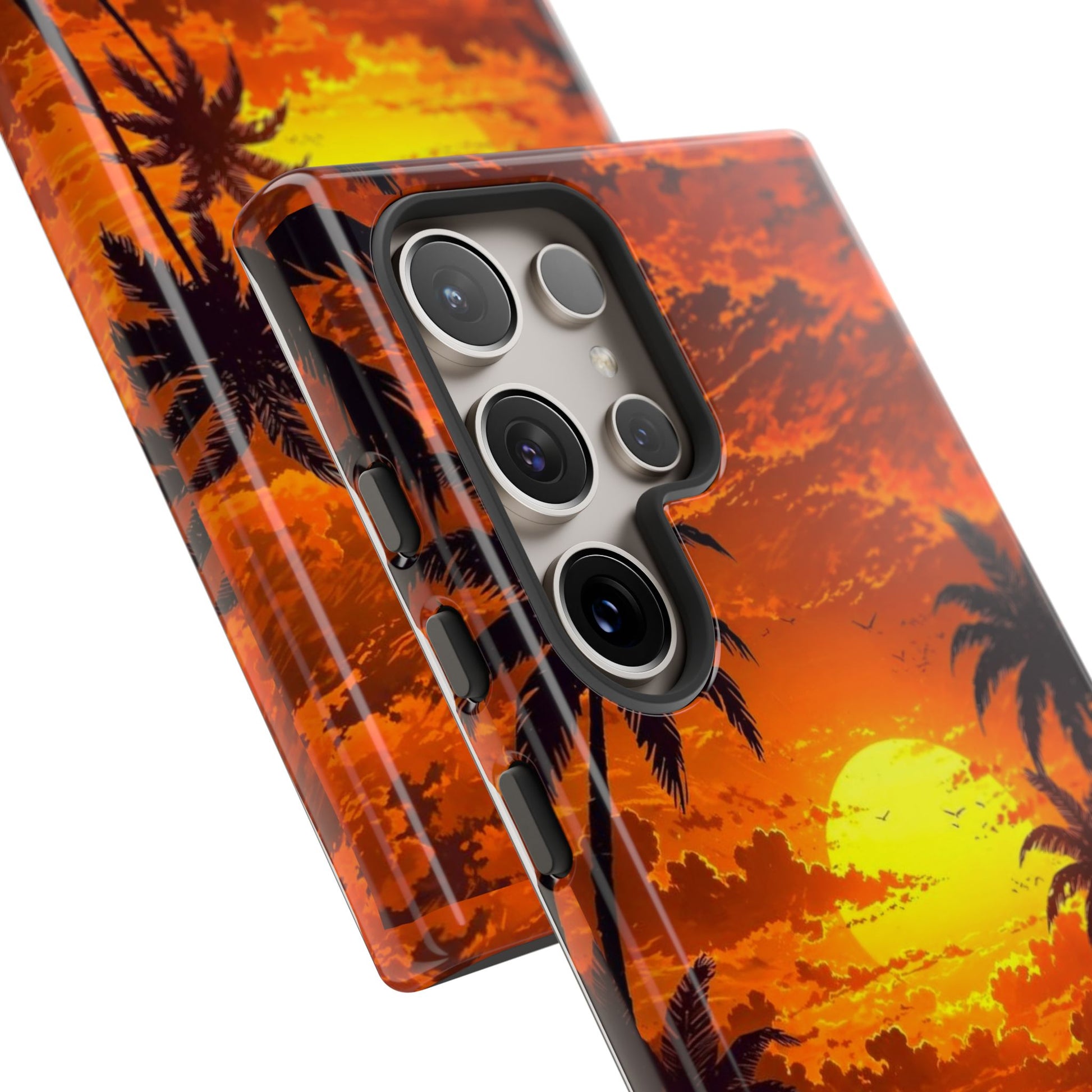 Beautiful Beach Sunset Tough Cases for iPhones, Samsung, and Pixel
