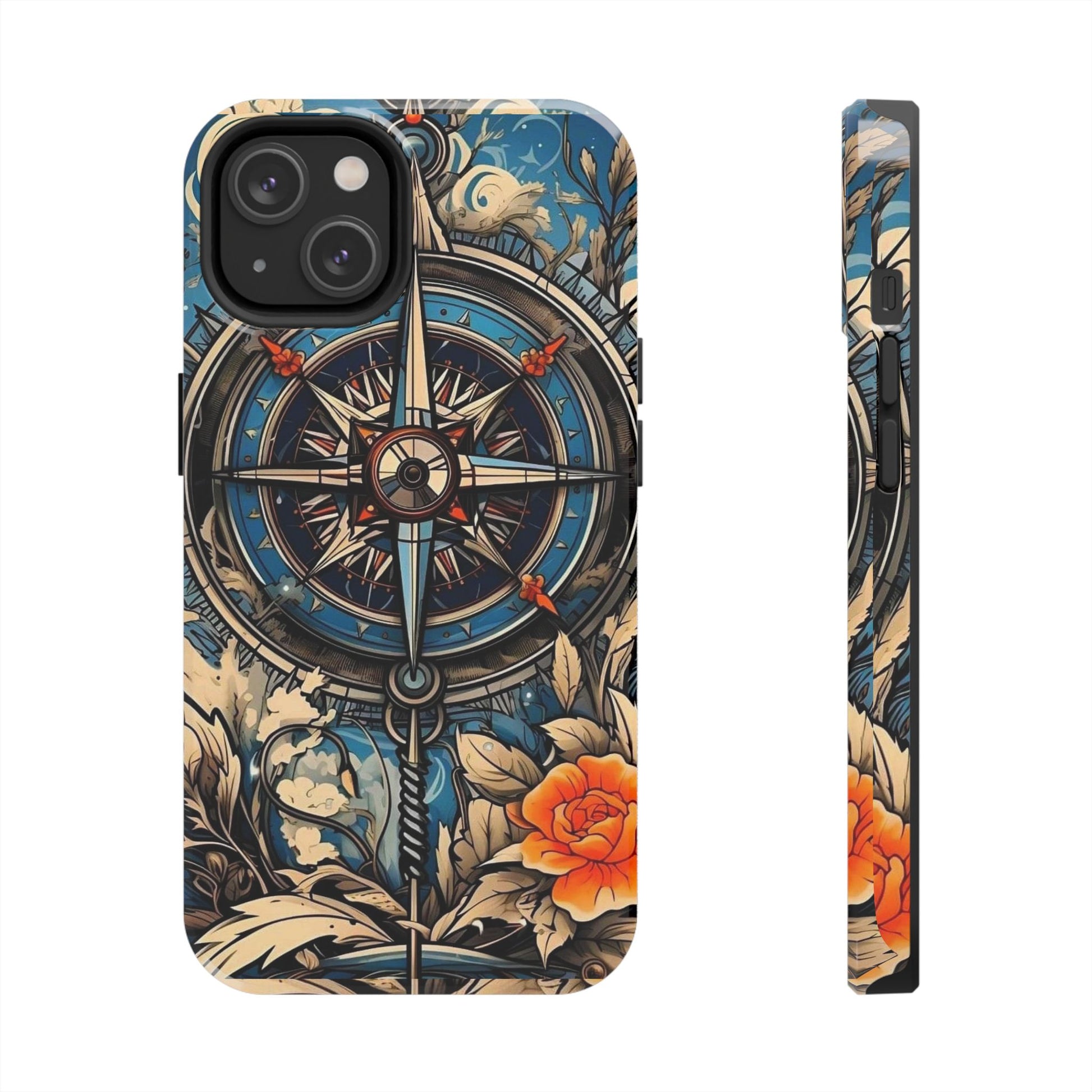 Artistic Compass Phone Cases for Iphones & Samsung Phones