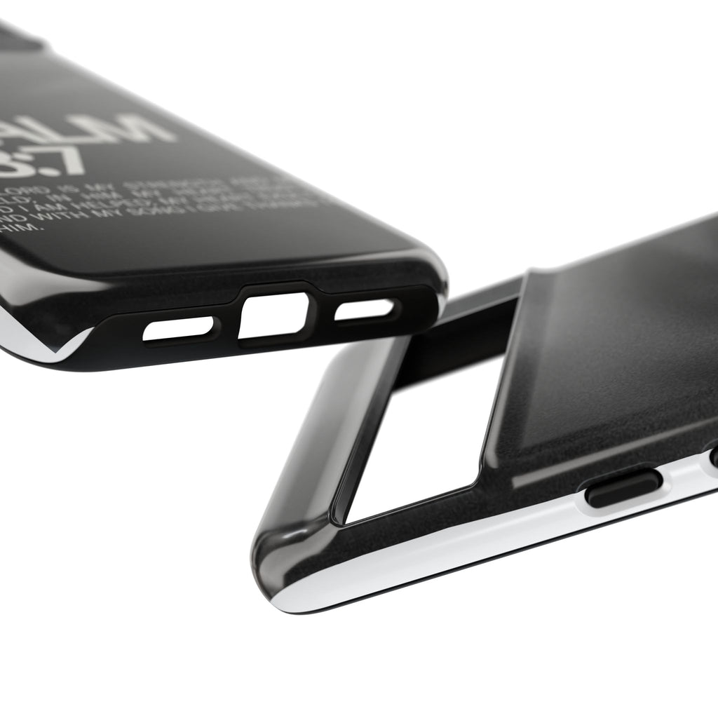 Christian Themed Psalms 28:7 Phone Case, Tough Cases for iPhones, Samsung, and Pixel