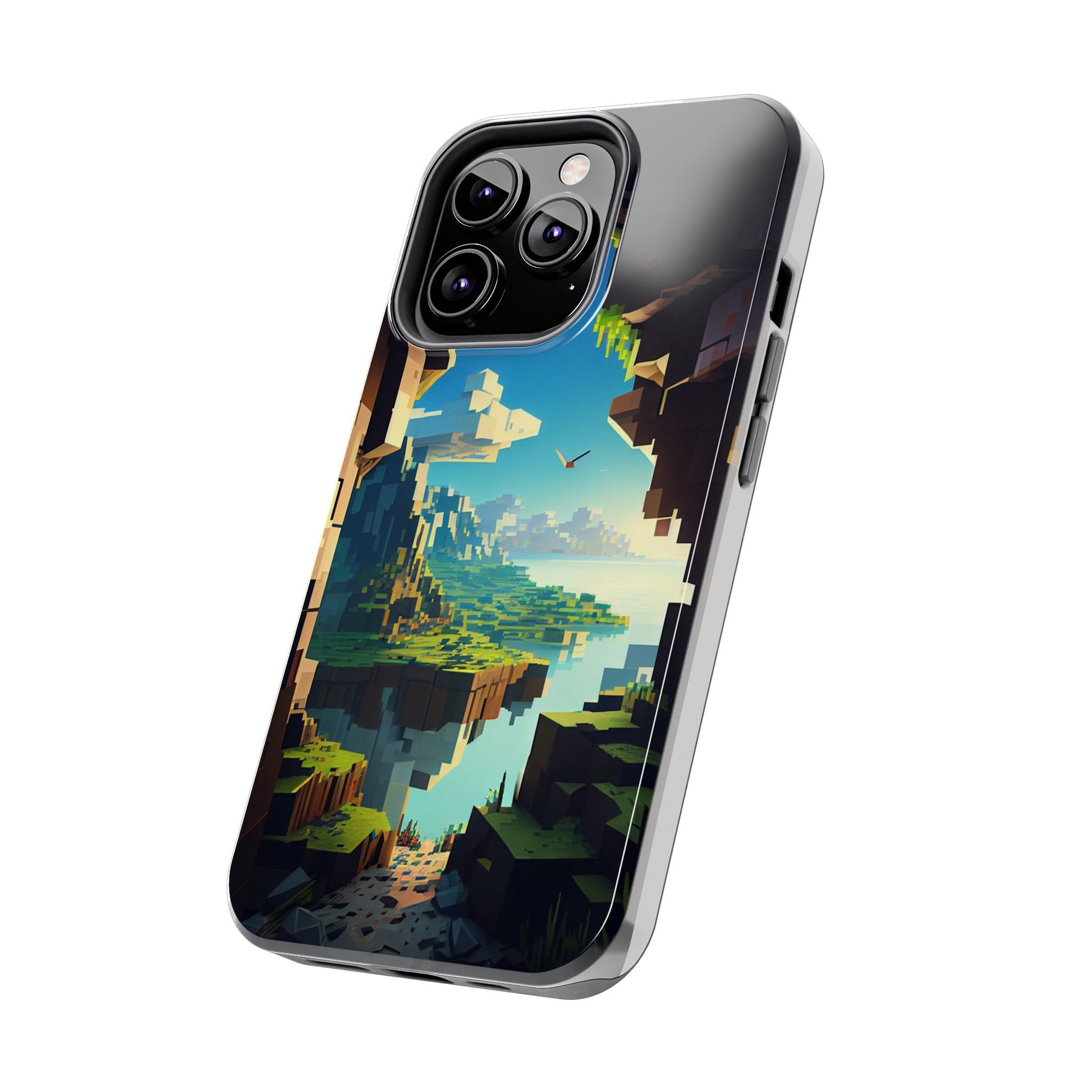 World of Minecraft Tough Phone Cases for Iphones & Samsung Phones Durable