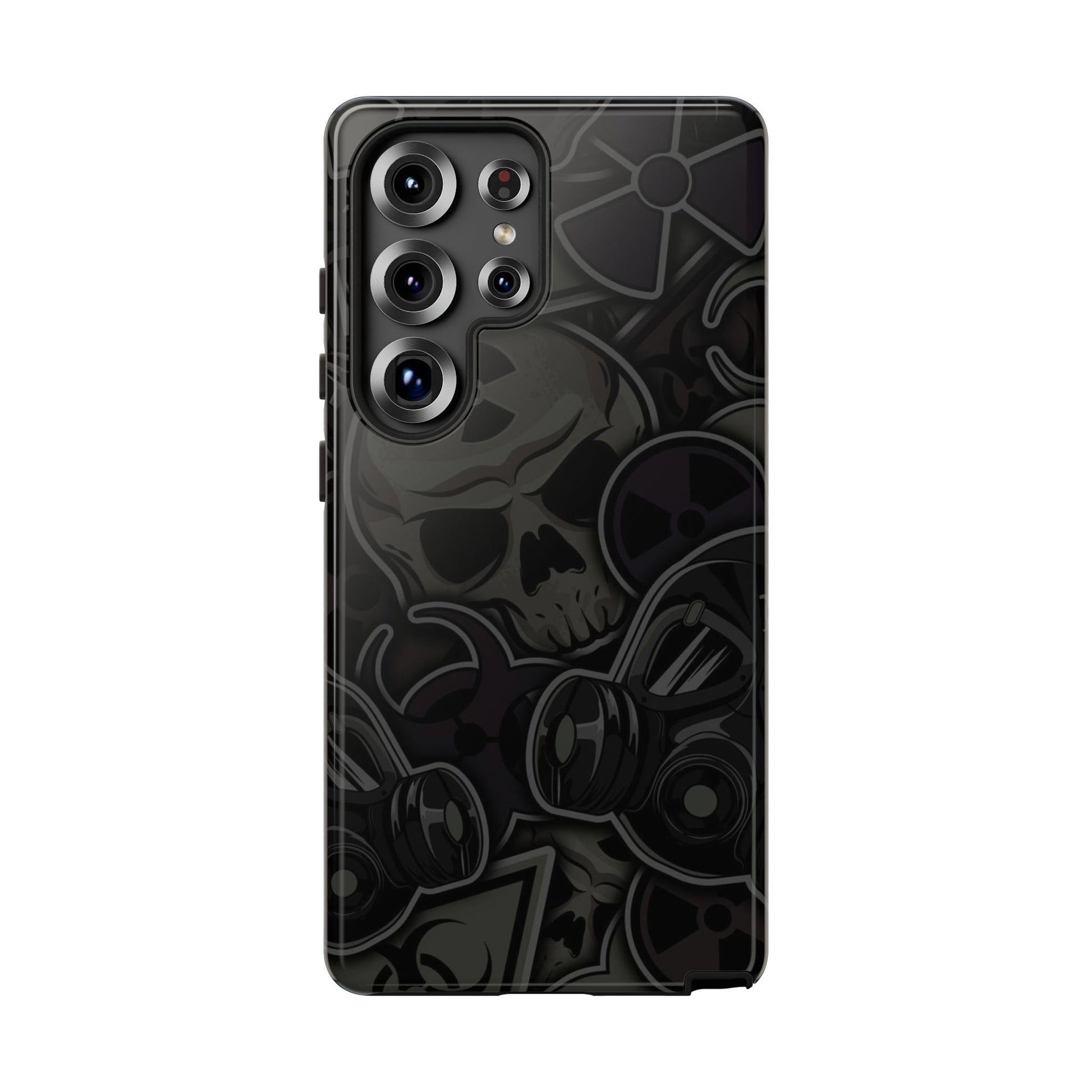 Tough Cases Phone Case, Edgy Skull Design Phone Cover, Gothic Cell Phone Shell