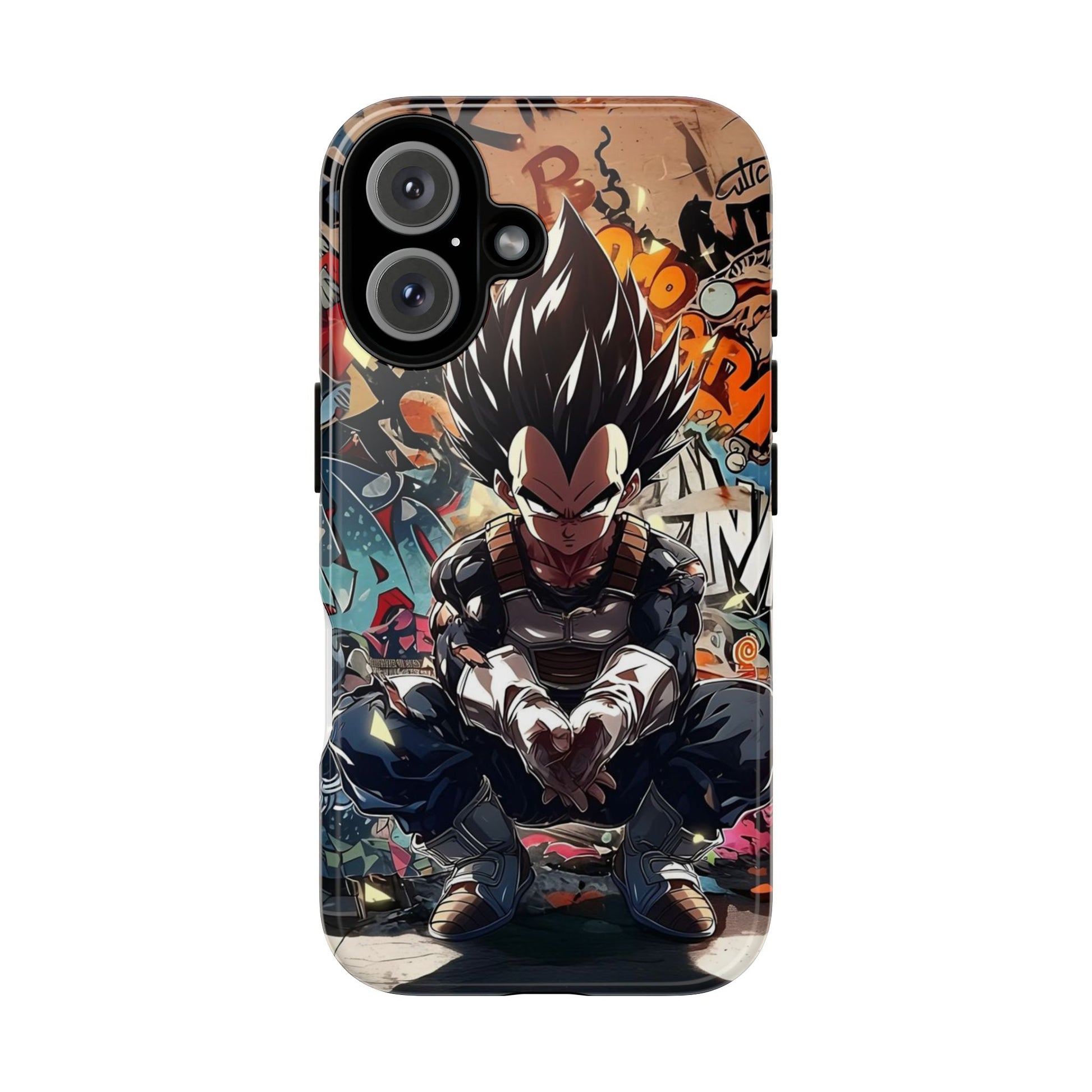 Anime Vegeta Dragon ball Z Tough Cases for iPhones, Samsung, and Pixel
