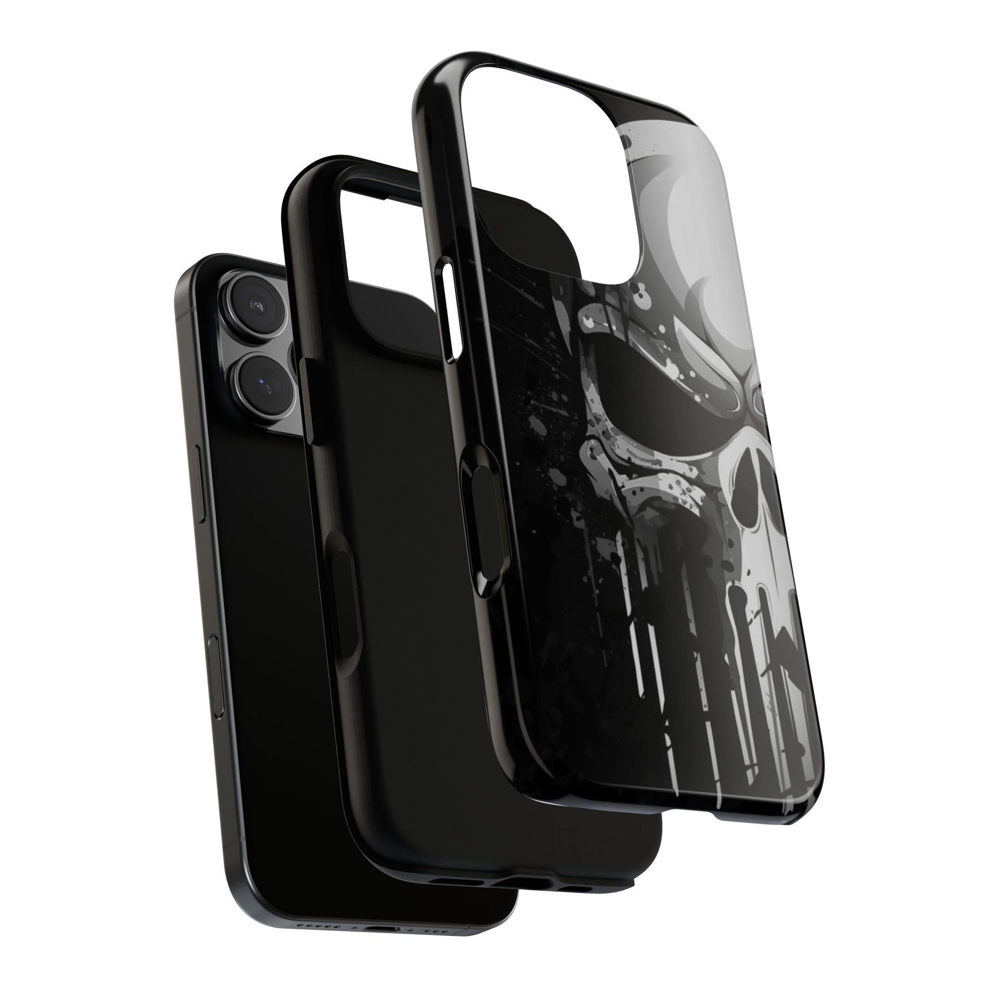 Punisher Skull Tough Cases for iPhones, Samsung, and Pixel