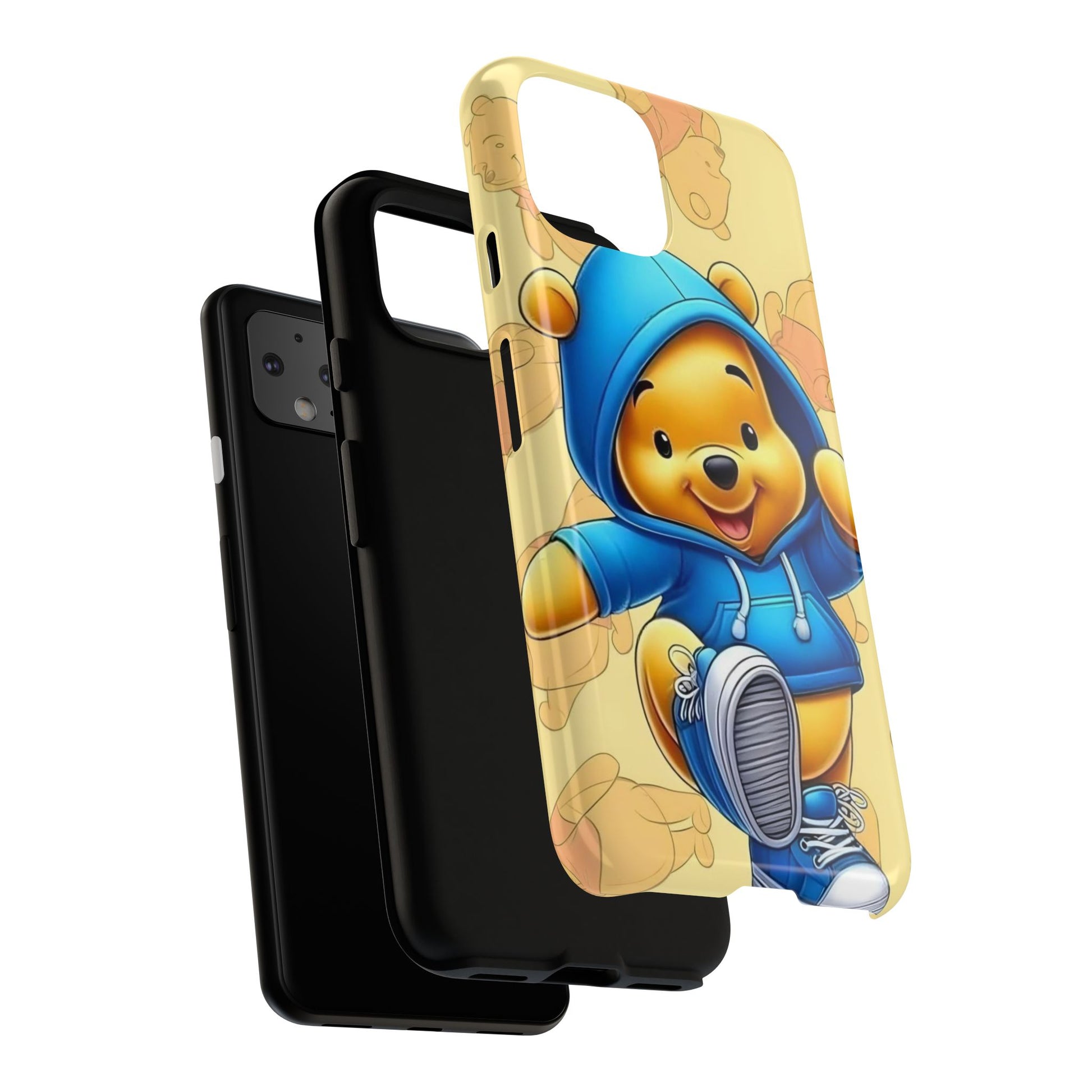 Cute Pooh Bear Phone Case, Tough Case