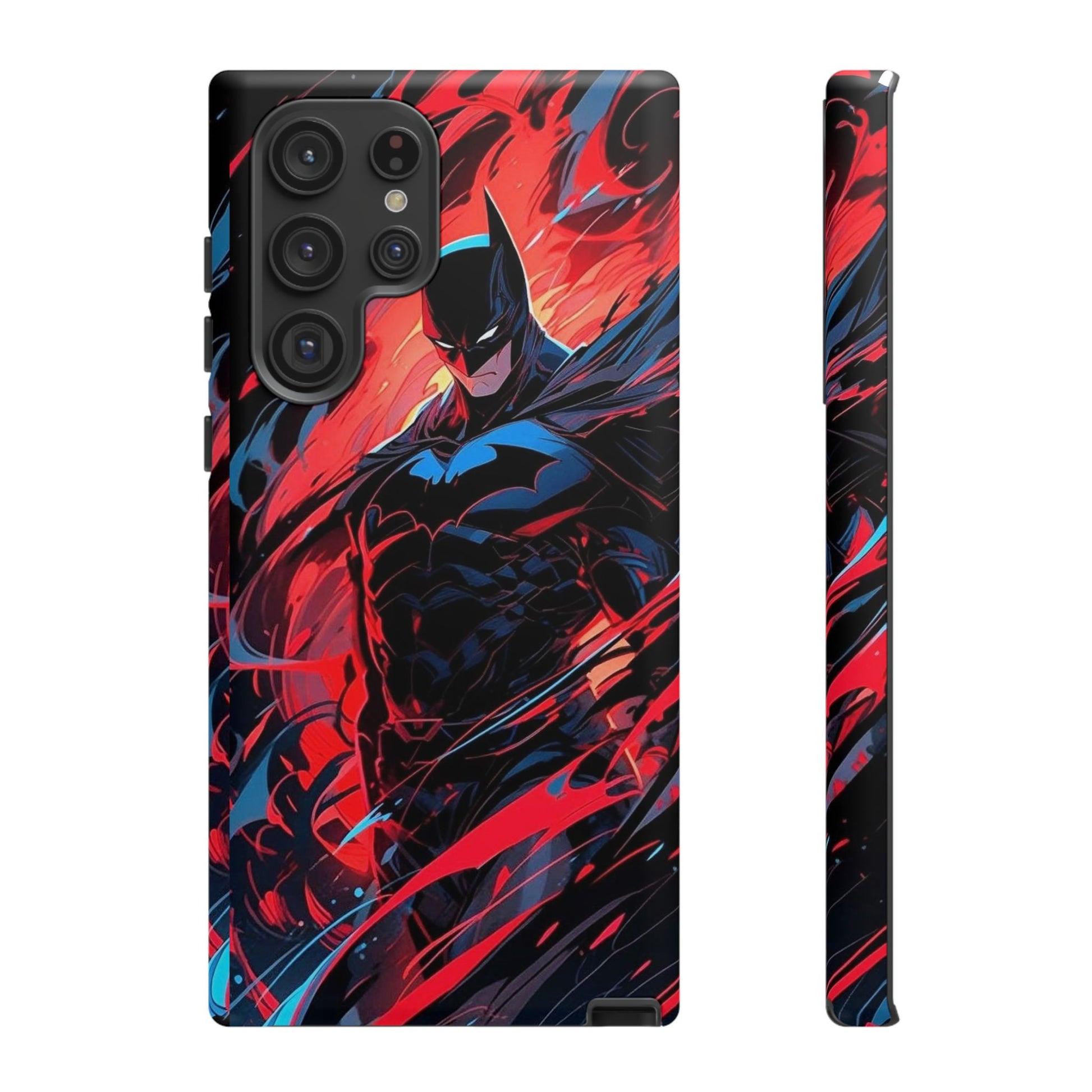 The Dark Knight Batman Art Tough Cases for iPhones, Samsung, and Pixel
