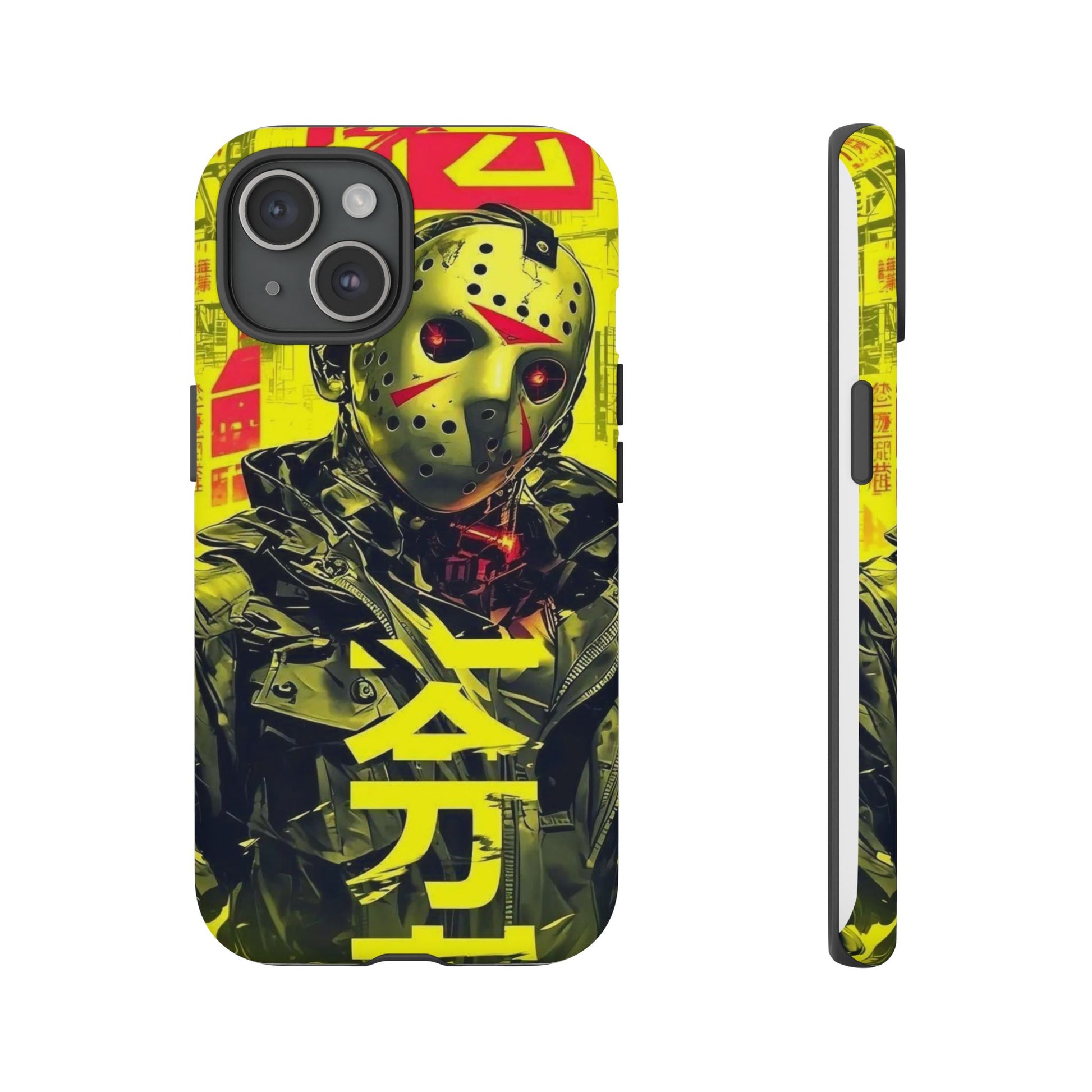 Cyberpunk X Jason Voorhees Tough Cases for iPhones, Samsung, and Pixel