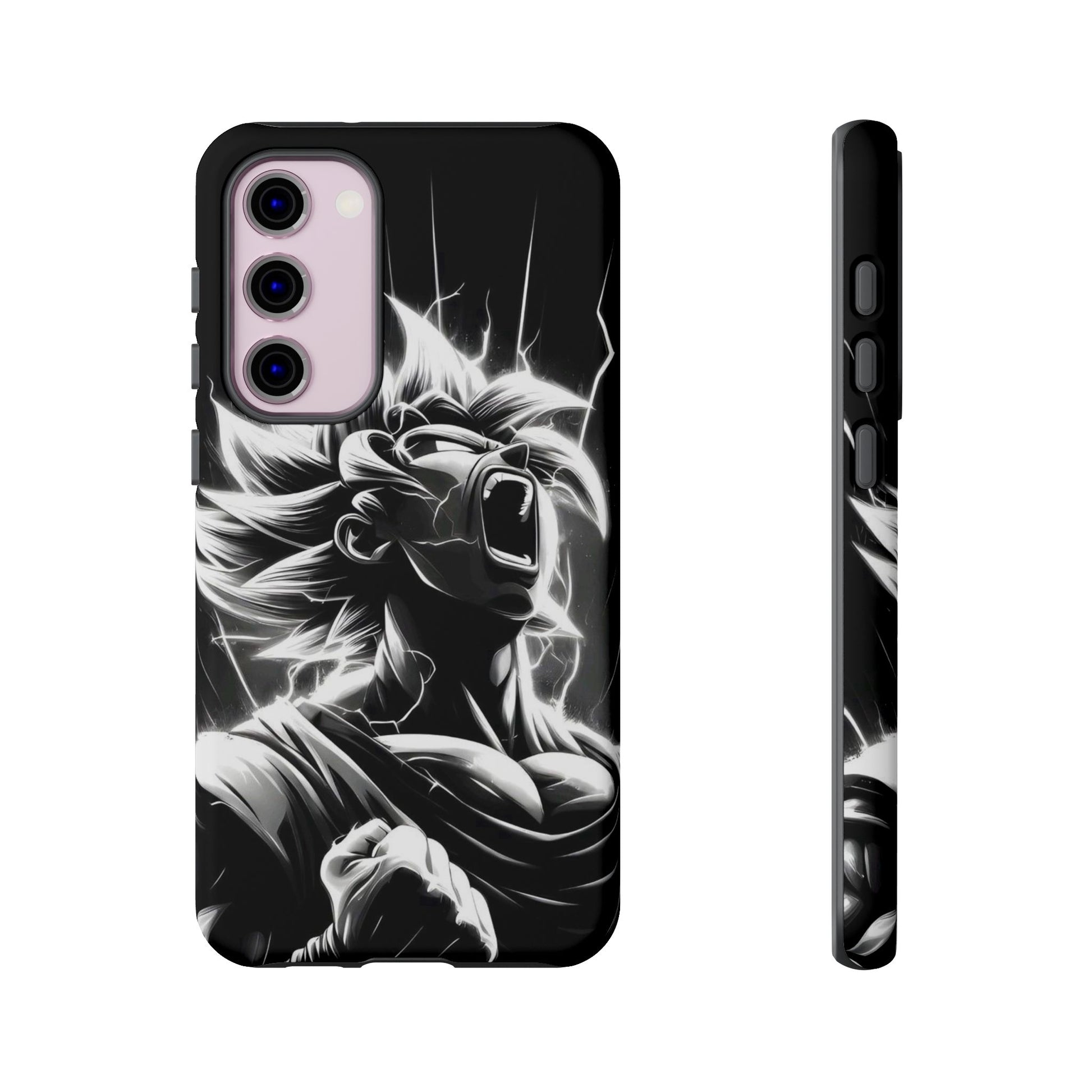 Anime Saiyan Rage Dragon ball Z Tough Cases for iPhones, Samsung, and Pixel