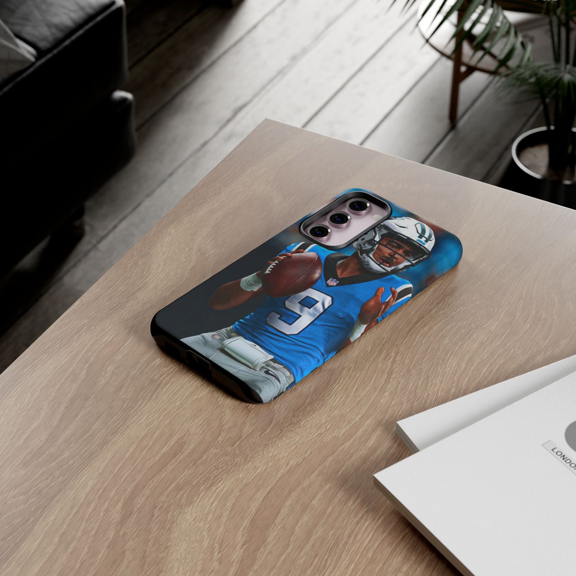 Carolina Panthers Bryce Young Football Tough Cases for iPhones, Samsung, and Pixel