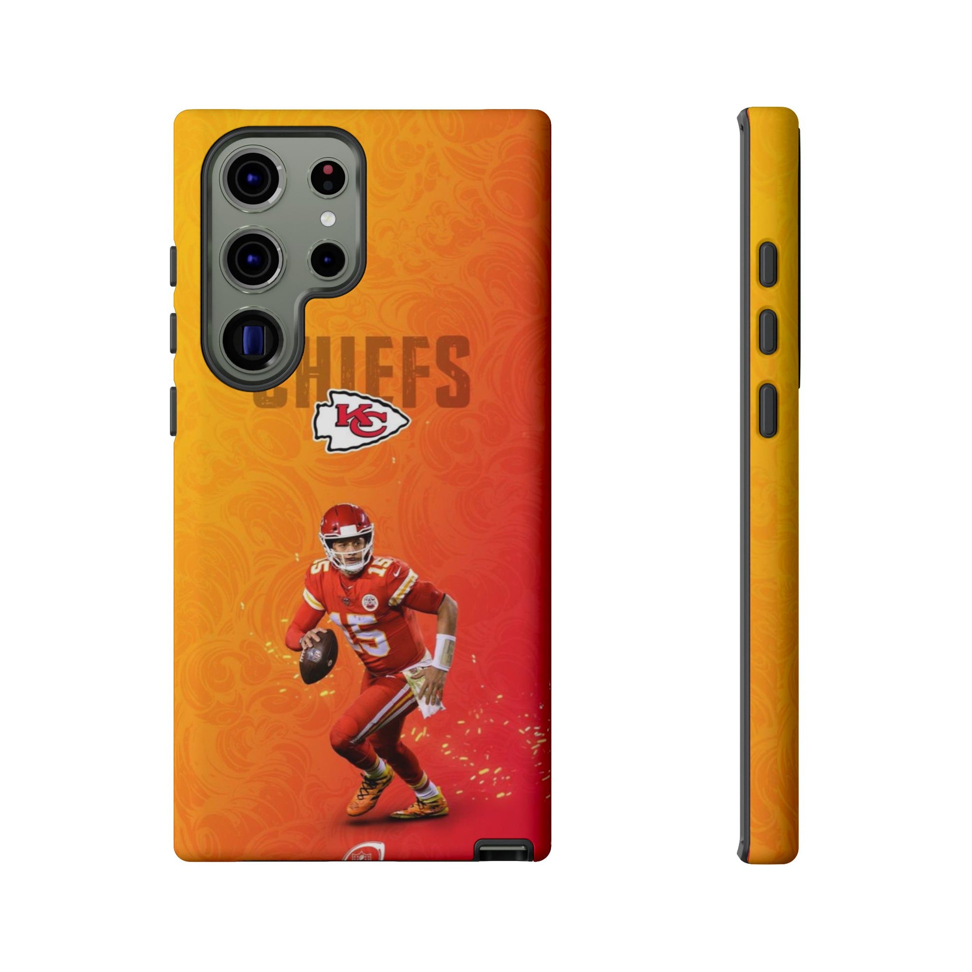 Kansas City Chiefs Patrick Mahomes Football Tough Cases for iPhones, Samsung, and Pixel