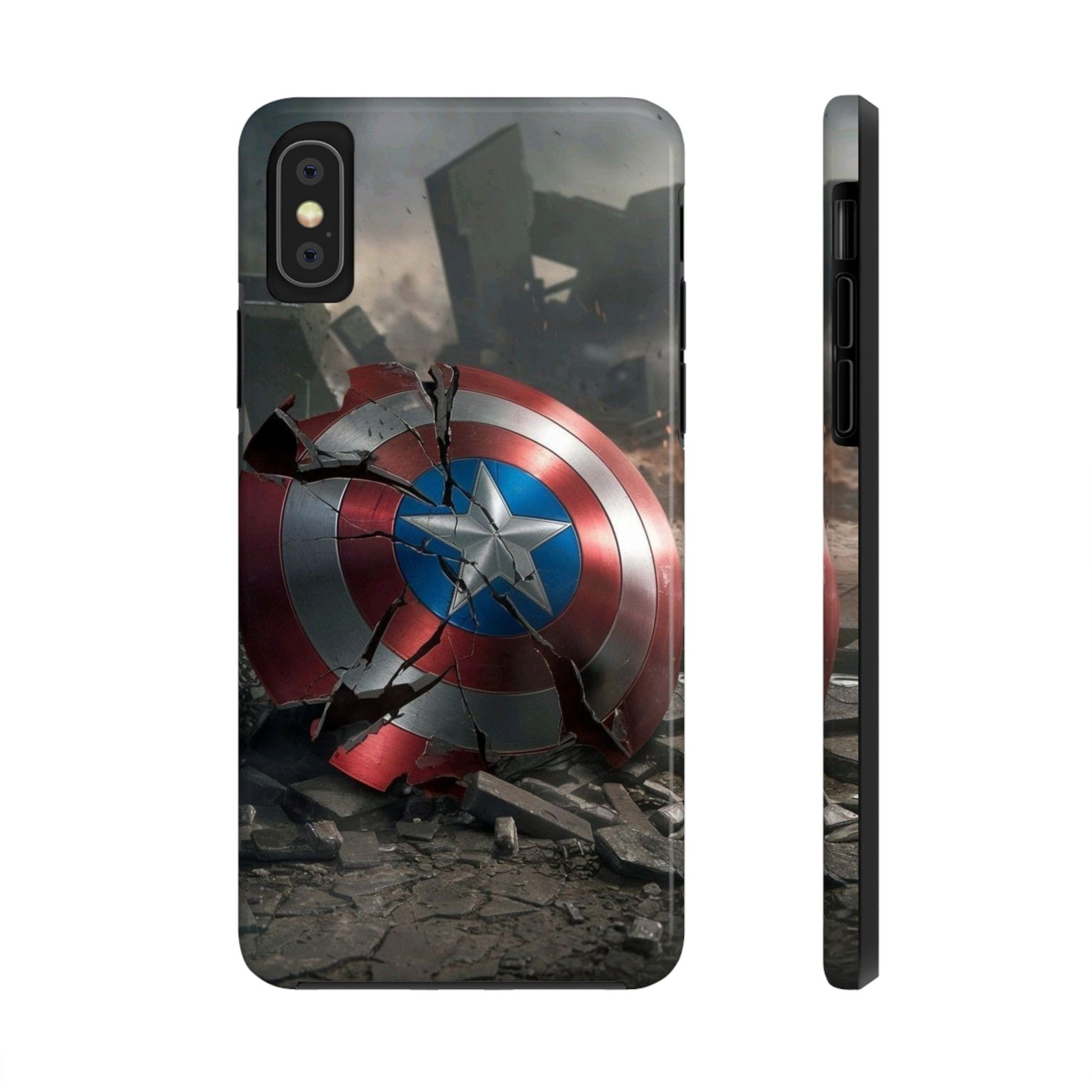 Capt. America Shield Tough Phone Cases for Iphones & Samsung Phones Durable