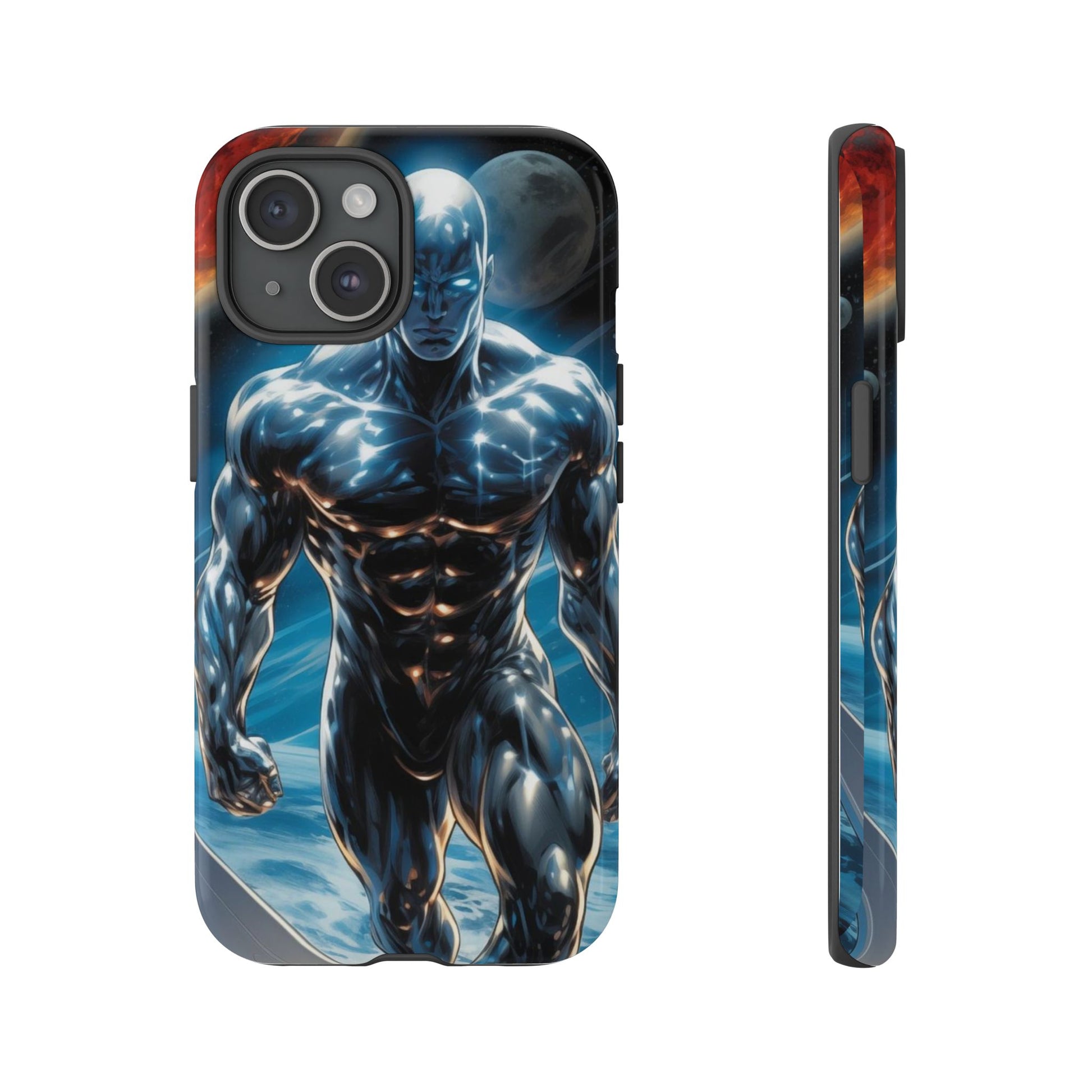 The Silver Surfer Comic Art Phone Case, Tough Cases for iPhones, Samsung, and Pixel