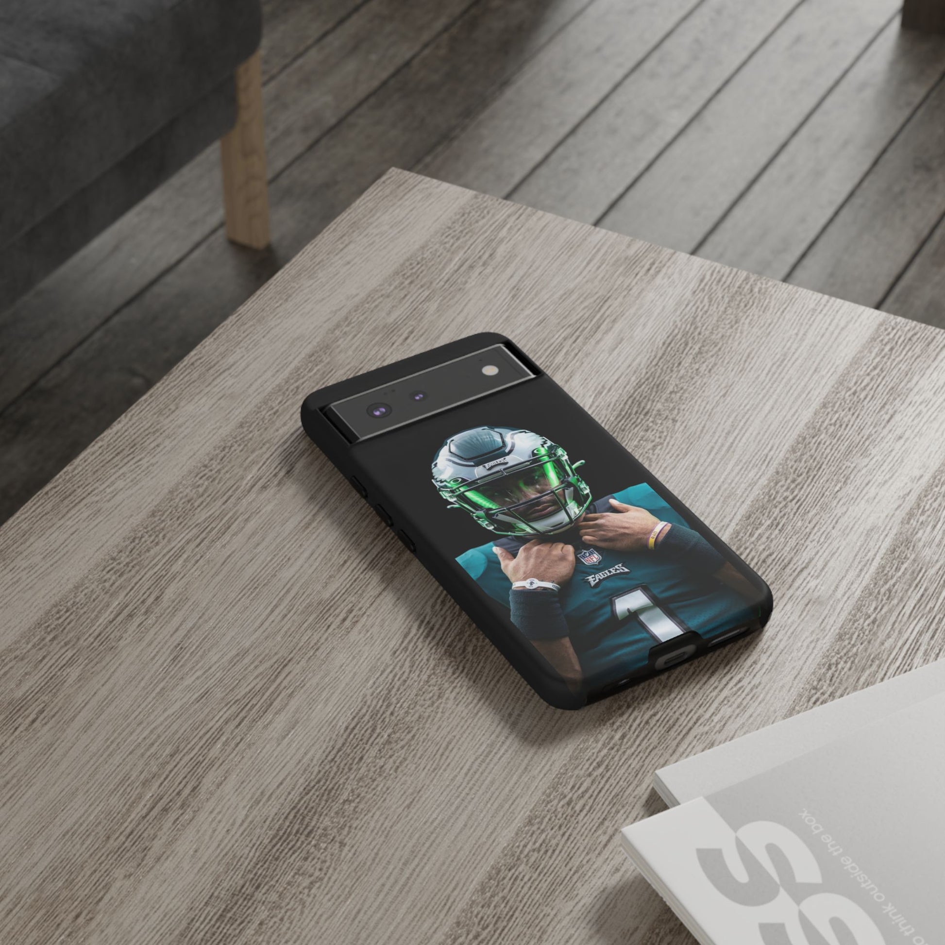 Eagles Football Jalen Hurts Tough Cases for iPhones, Samsung, and Pixel