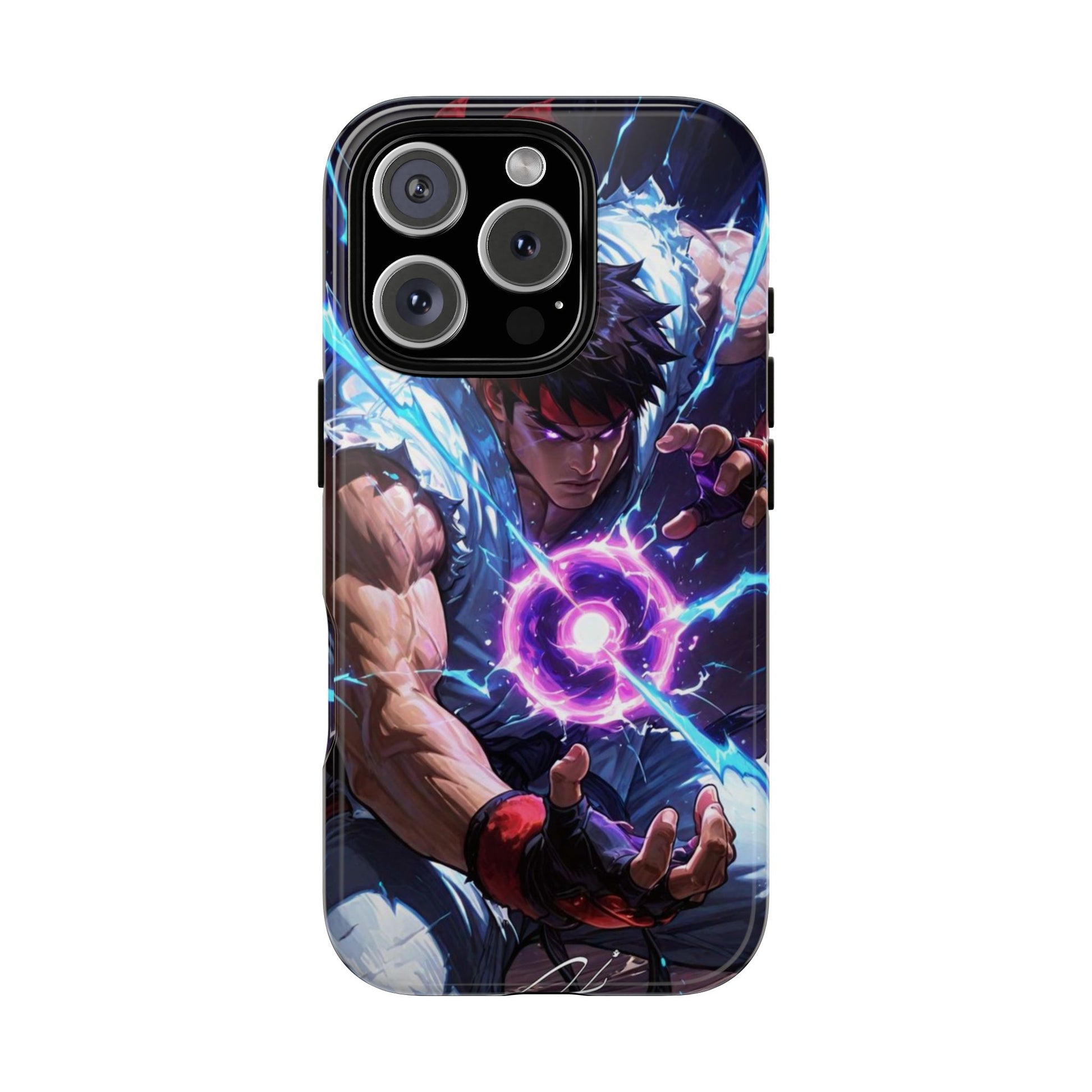 Street Fighter Ryu Gamer Art Tough Cases for iPhones, Samsung, and Pixel