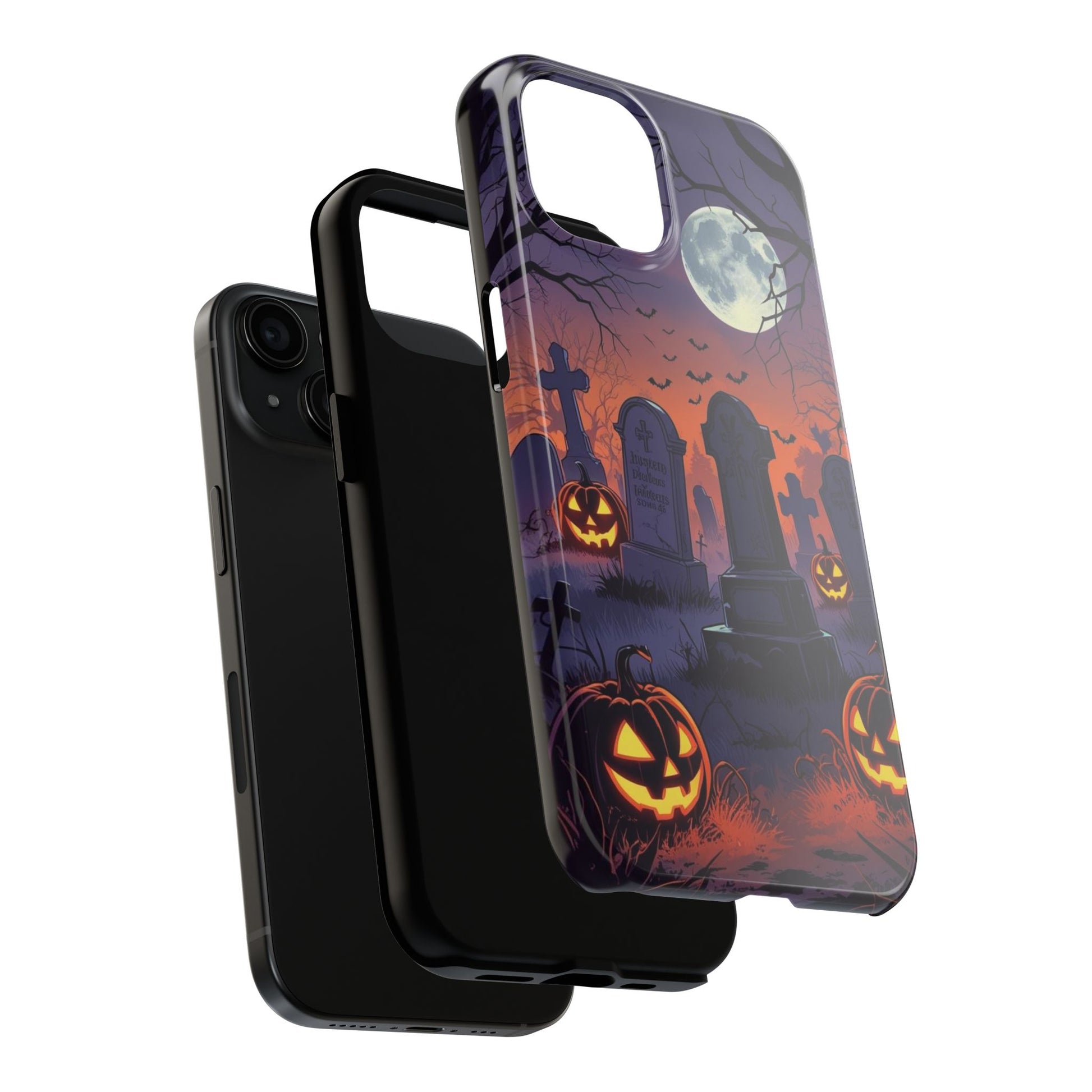 Graveyard Halloween Theme Phone Cases for iPhones & Samsung Phones