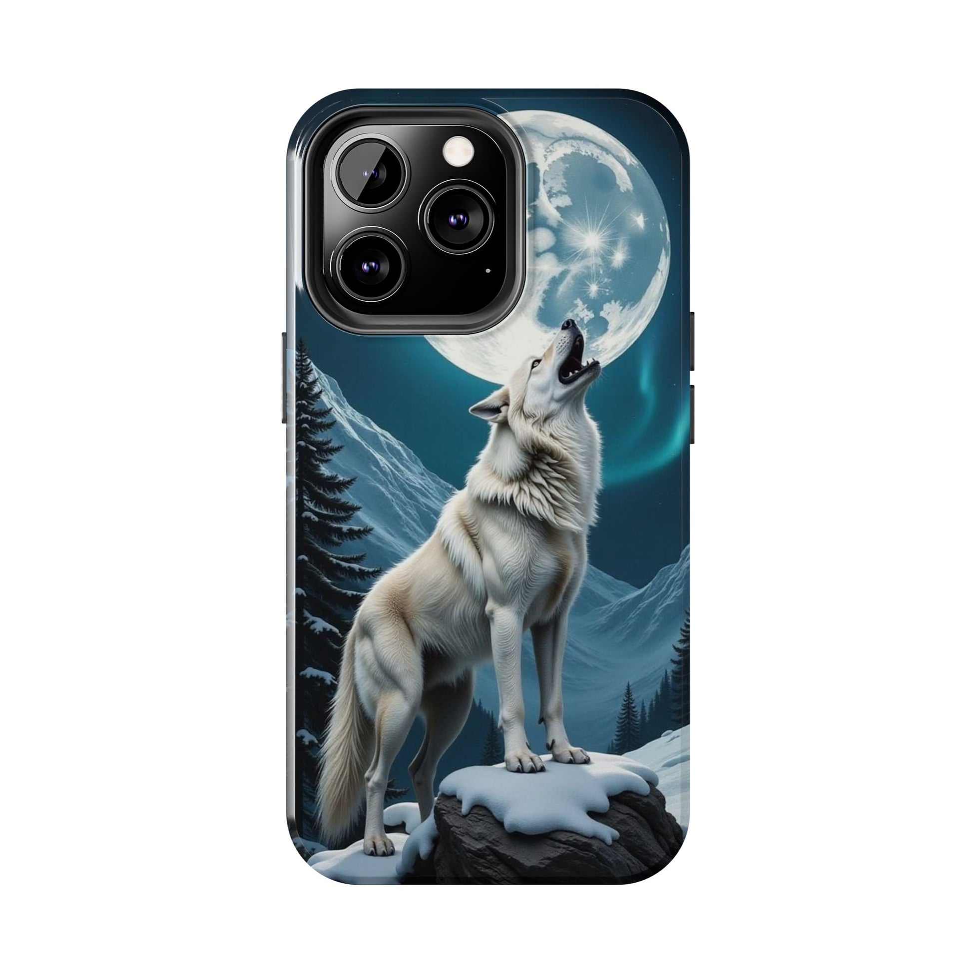 Howling Wolf Theme Phone Cases for iPhones & Samsung Phones
