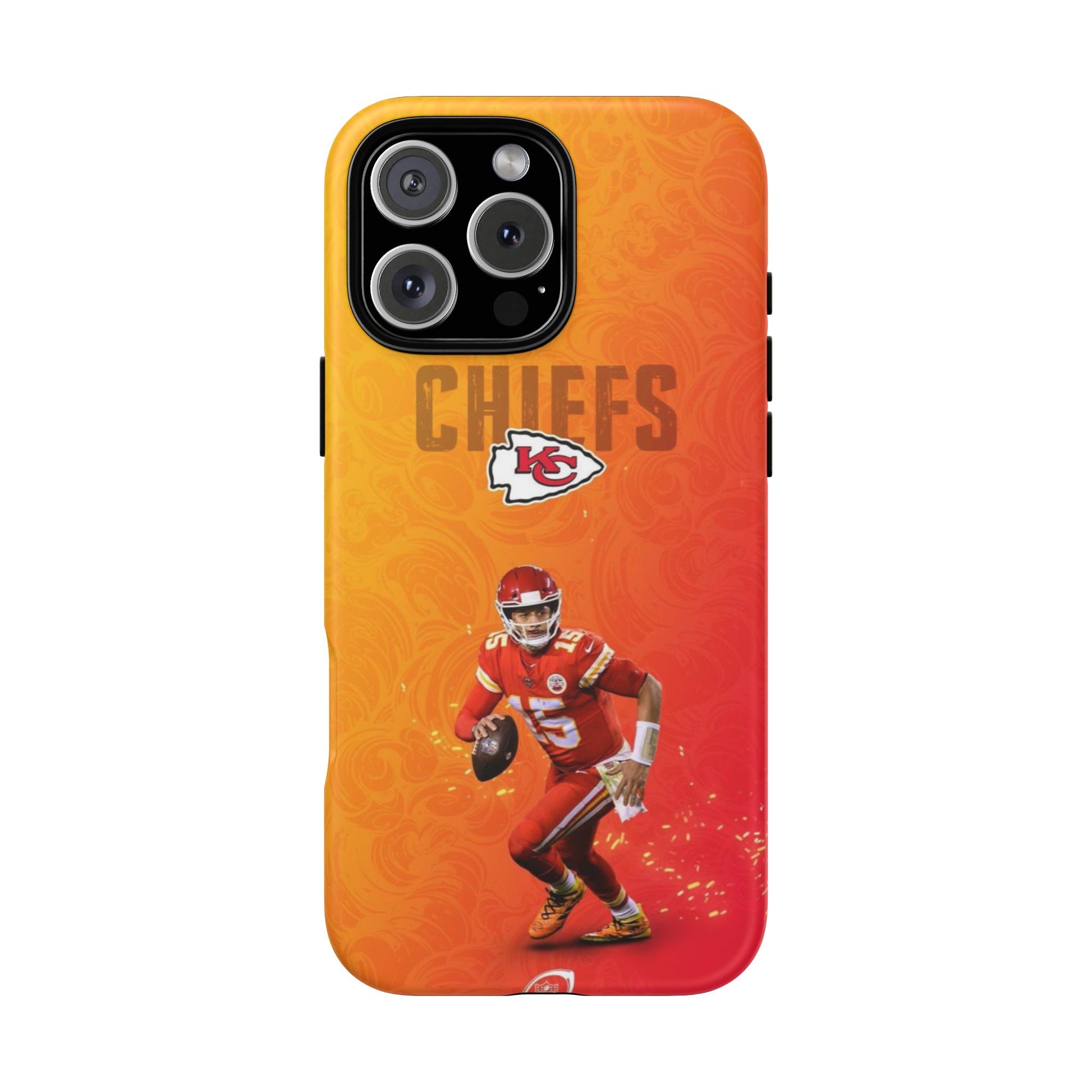 Kansas City Chiefs Patrick Mahomes Football Tough Cases for iPhones, Samsung, and Pixel