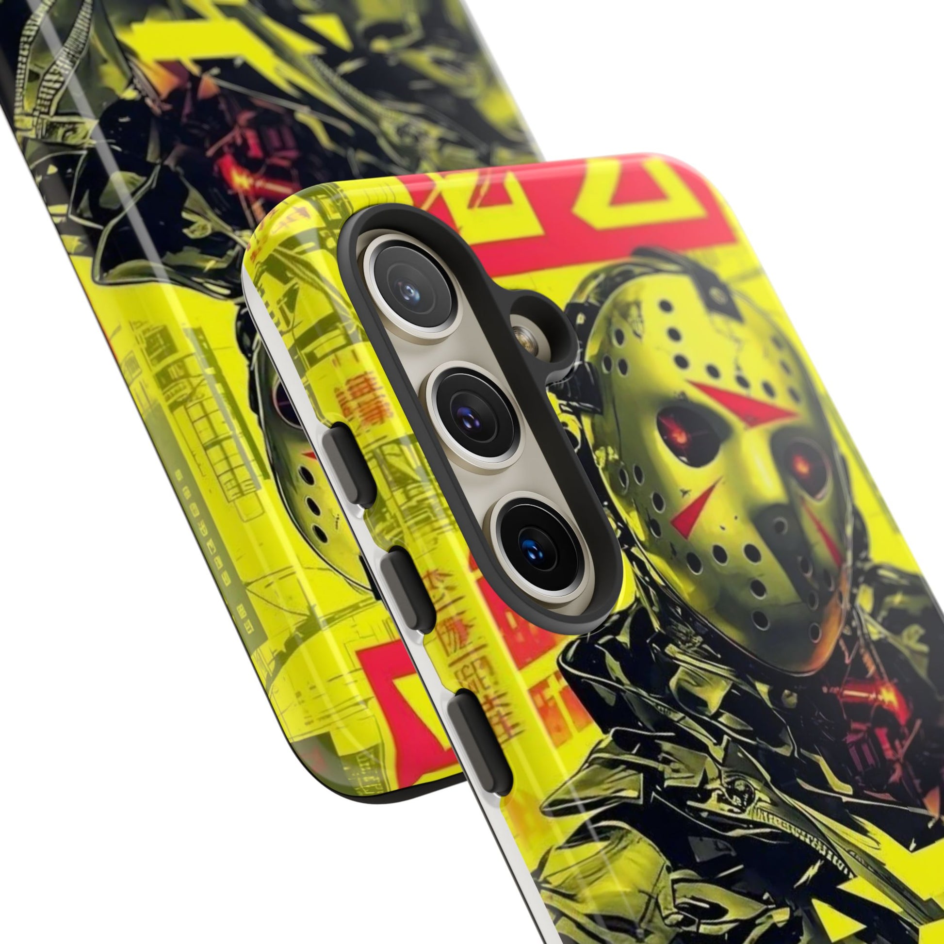 Cyberpunk X Jason Voorhees Tough Cases for iPhones, Samsung, and Pixel